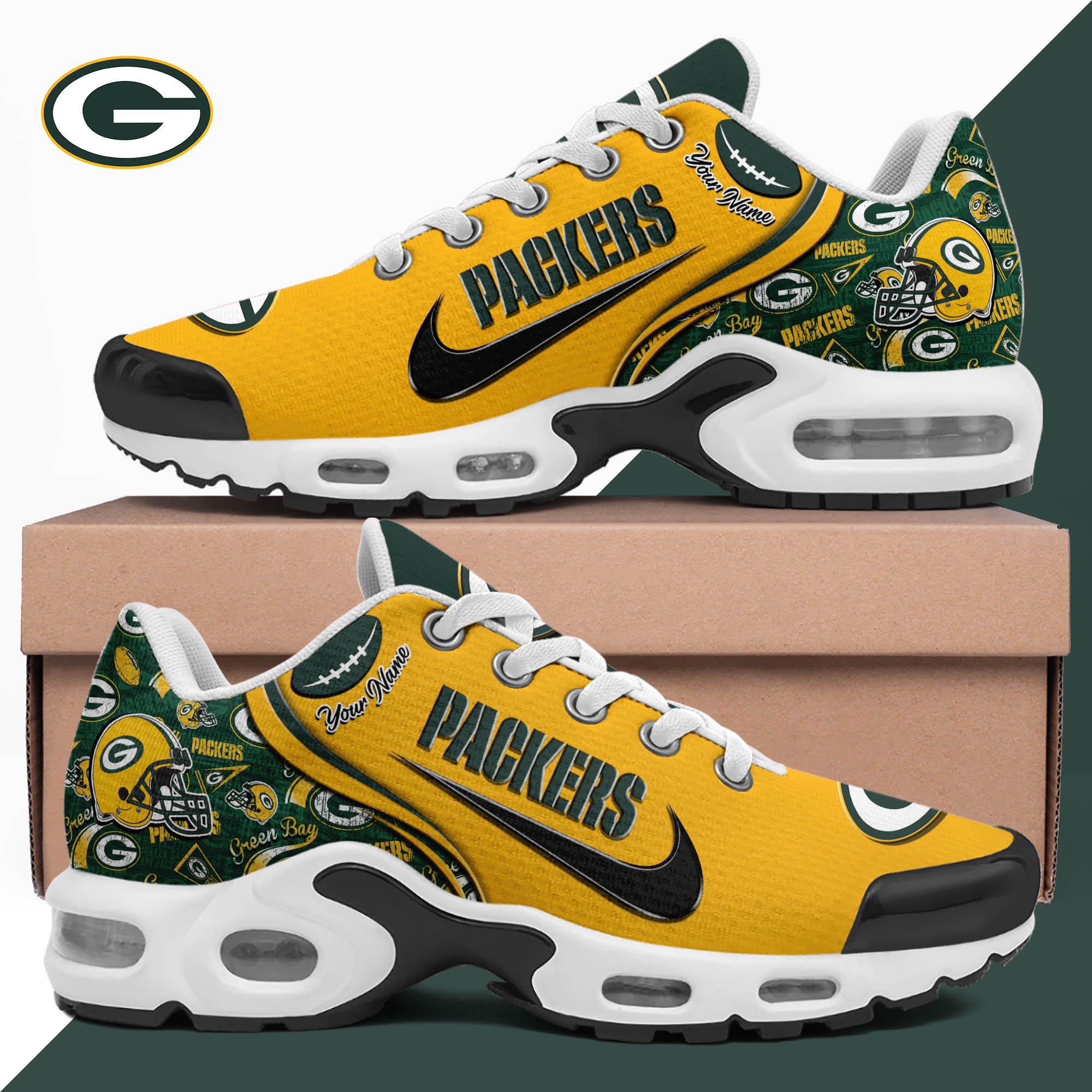Green Bay Packers TN Shoes 2025 Version Custom Your Name 499