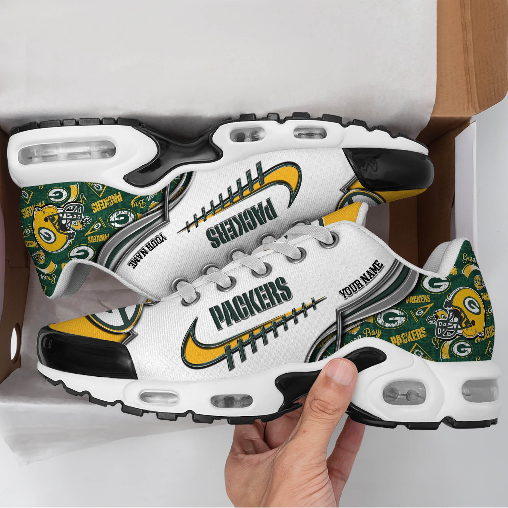 Green Bay Packers TN Shoes 2025 Version Custom Your Name 642