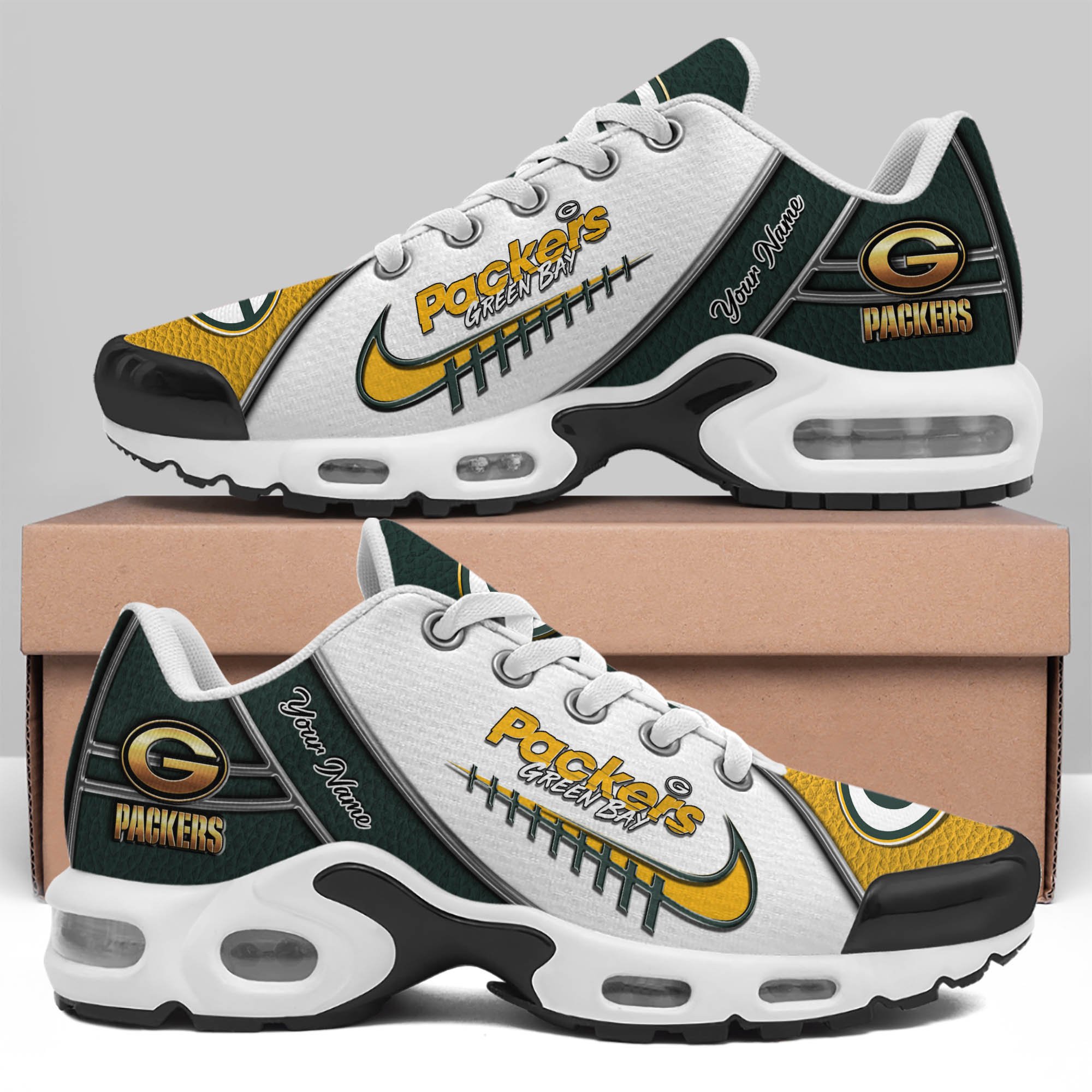Green Bay Packers TN Shoes 2025 Version Custom Your Name, Football Team Shoes 516