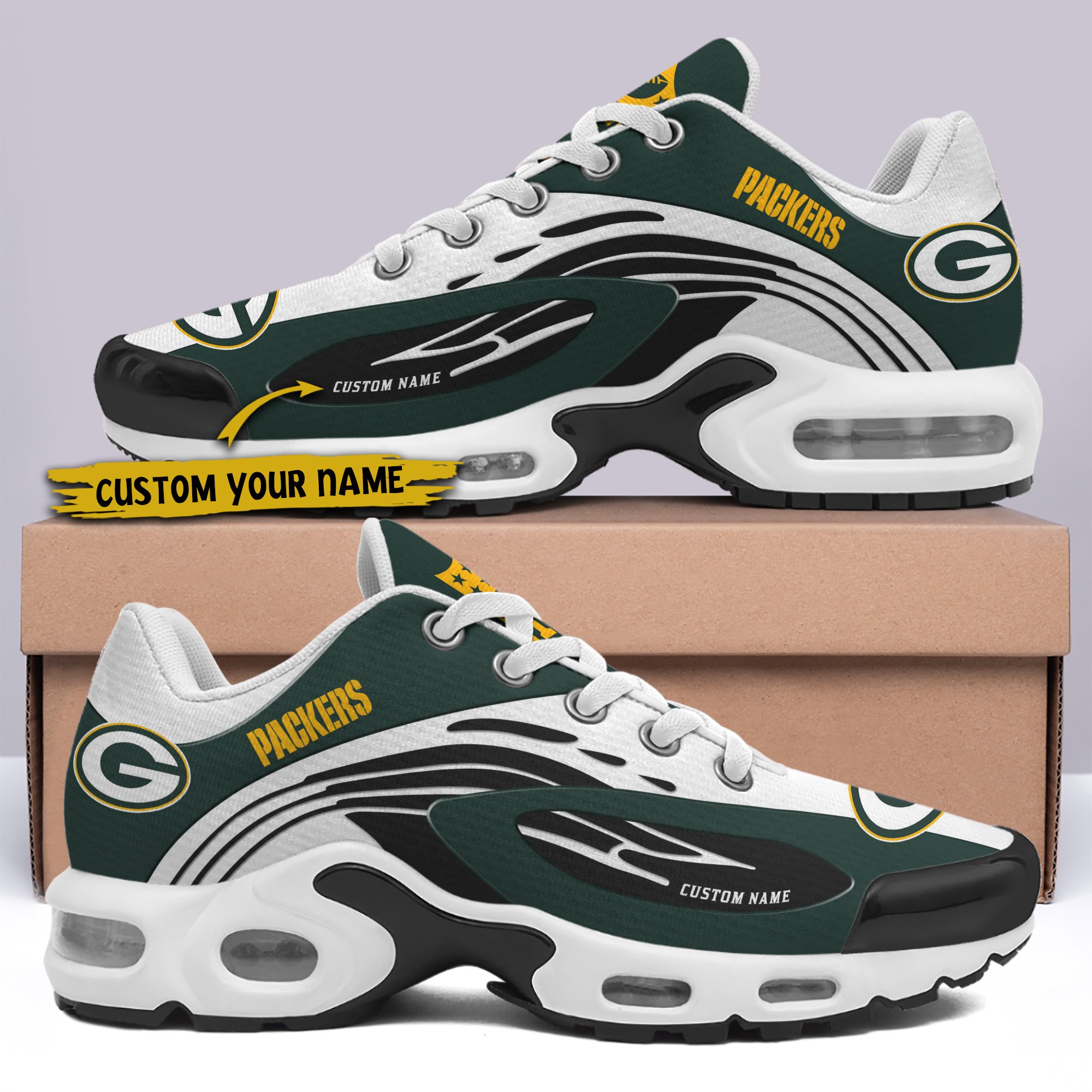 Green Bay Packers TN Shoes 2025 Version Custom Your Name