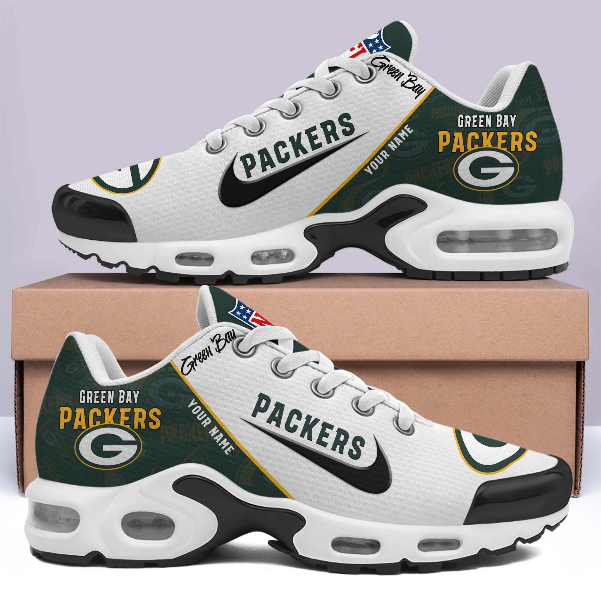 Green Bay Packers TN Shoes 2025 Versions Custom Your Name 670