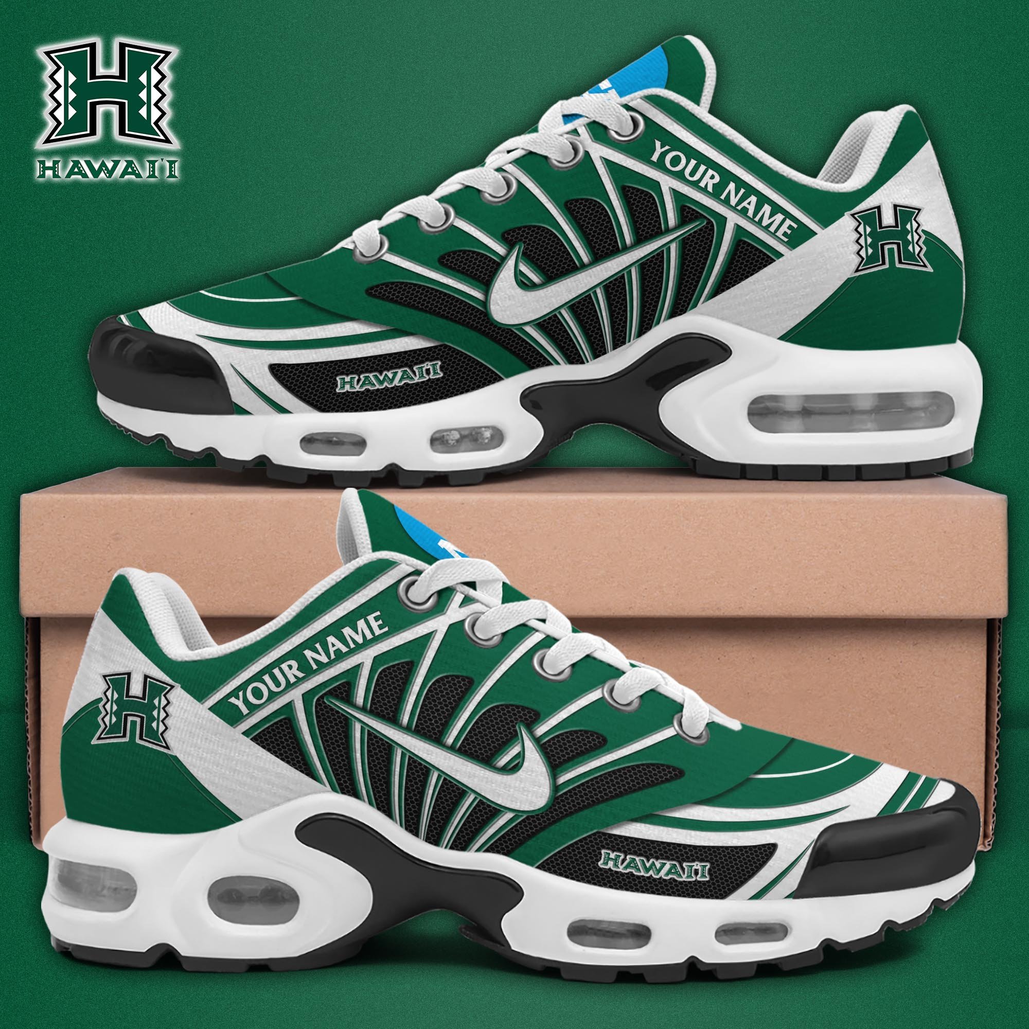 Hawaii Rainbow Warriors TN Shoes 2025 Version Custom Name 