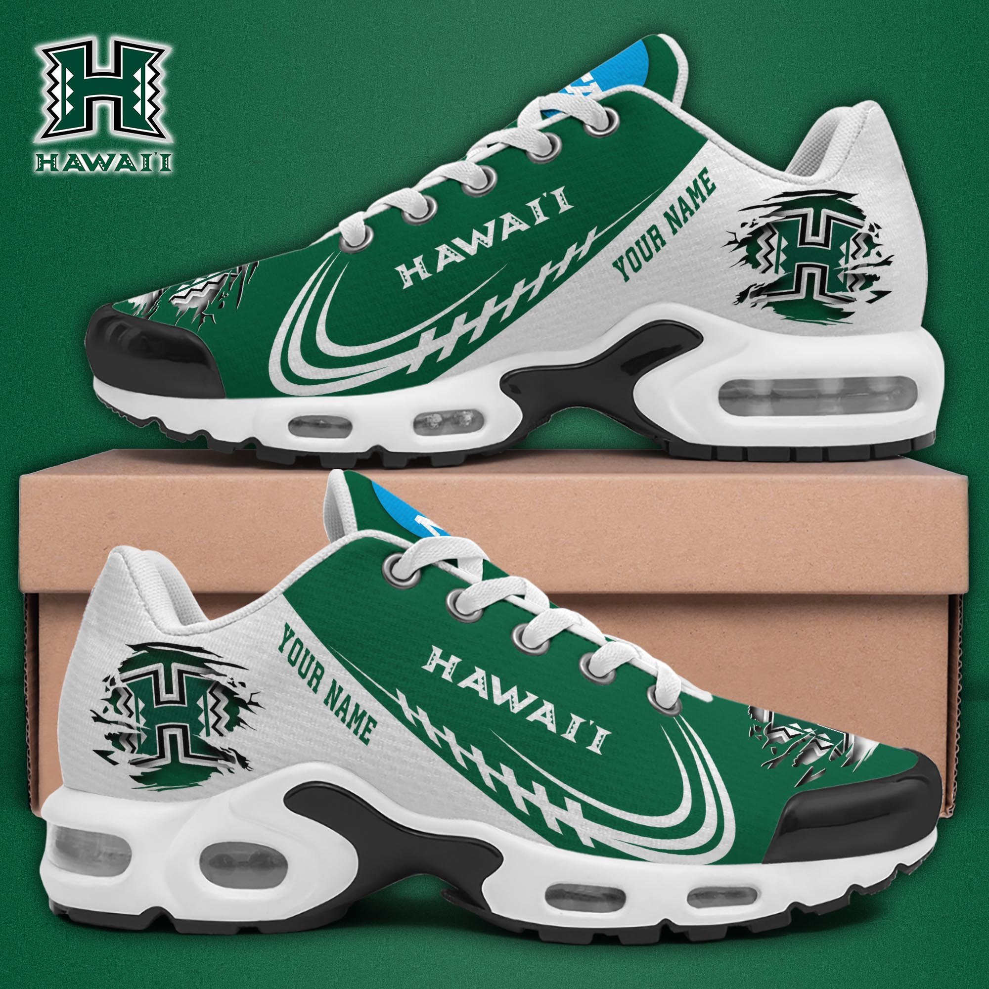 Hawaii Rainbow Warriors TN Shoes 2025 Version Custom Name 