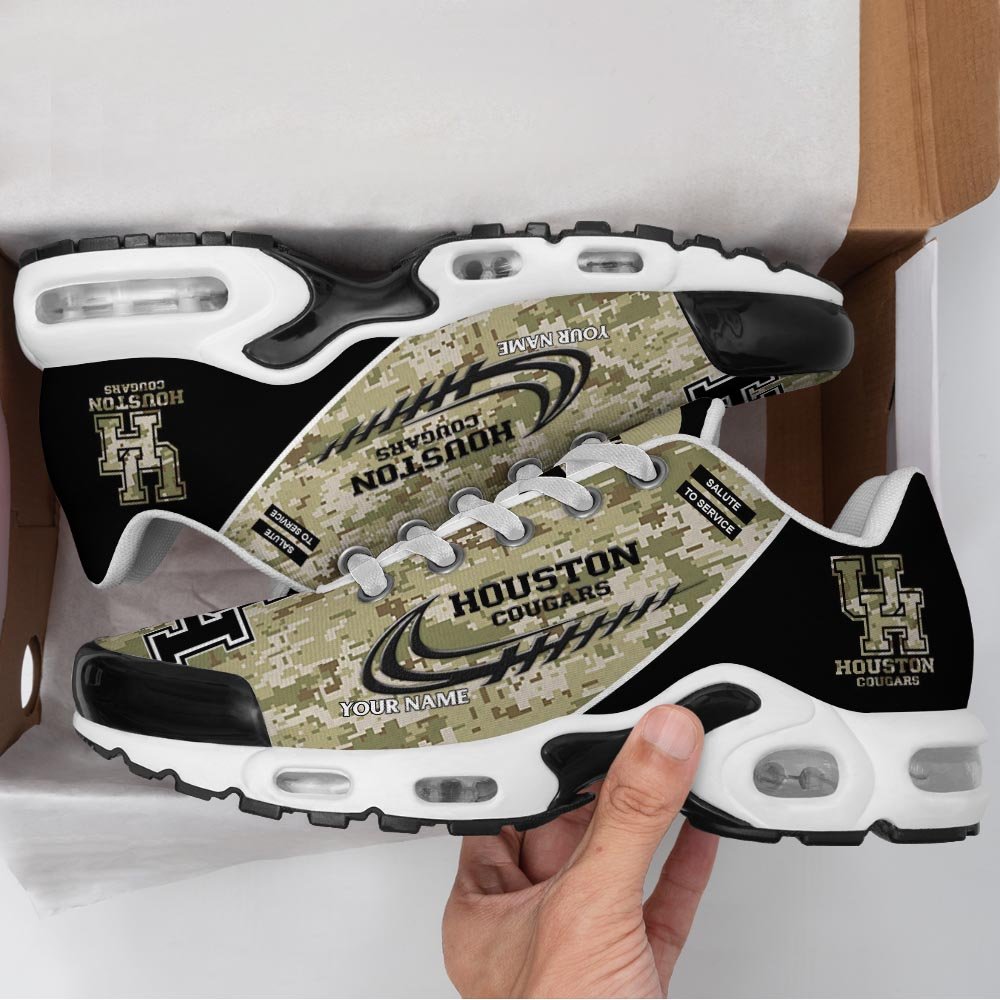 Houston Cougars TN Shoes 2025 Version Custom Name, Camouflage Shoes, Gifts For Football Lovers