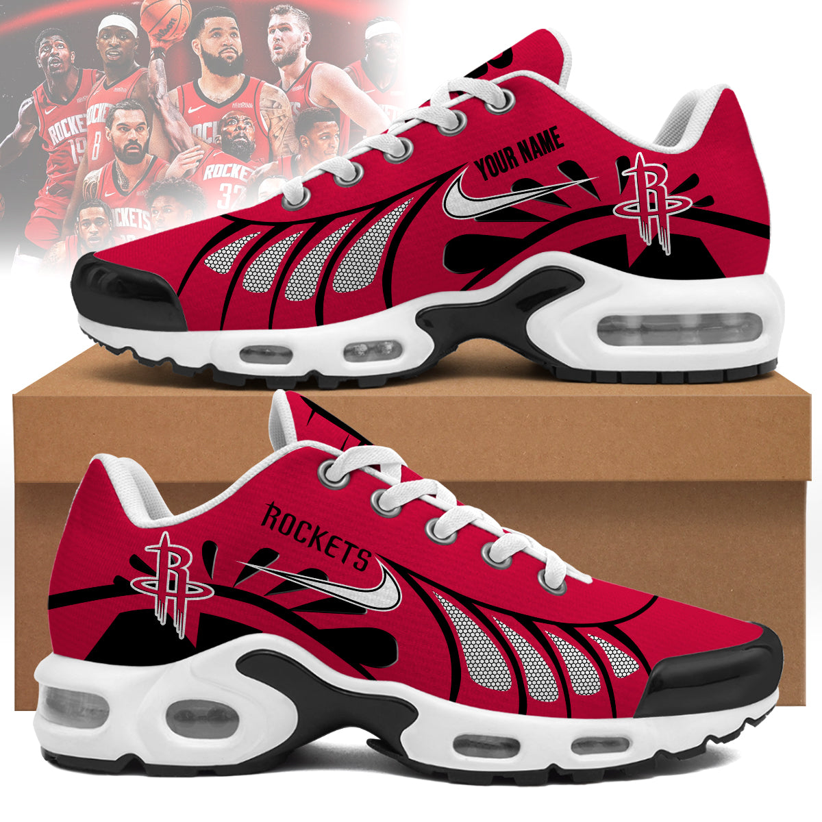 Houston Rockets Personalized Air Max Shoes 
