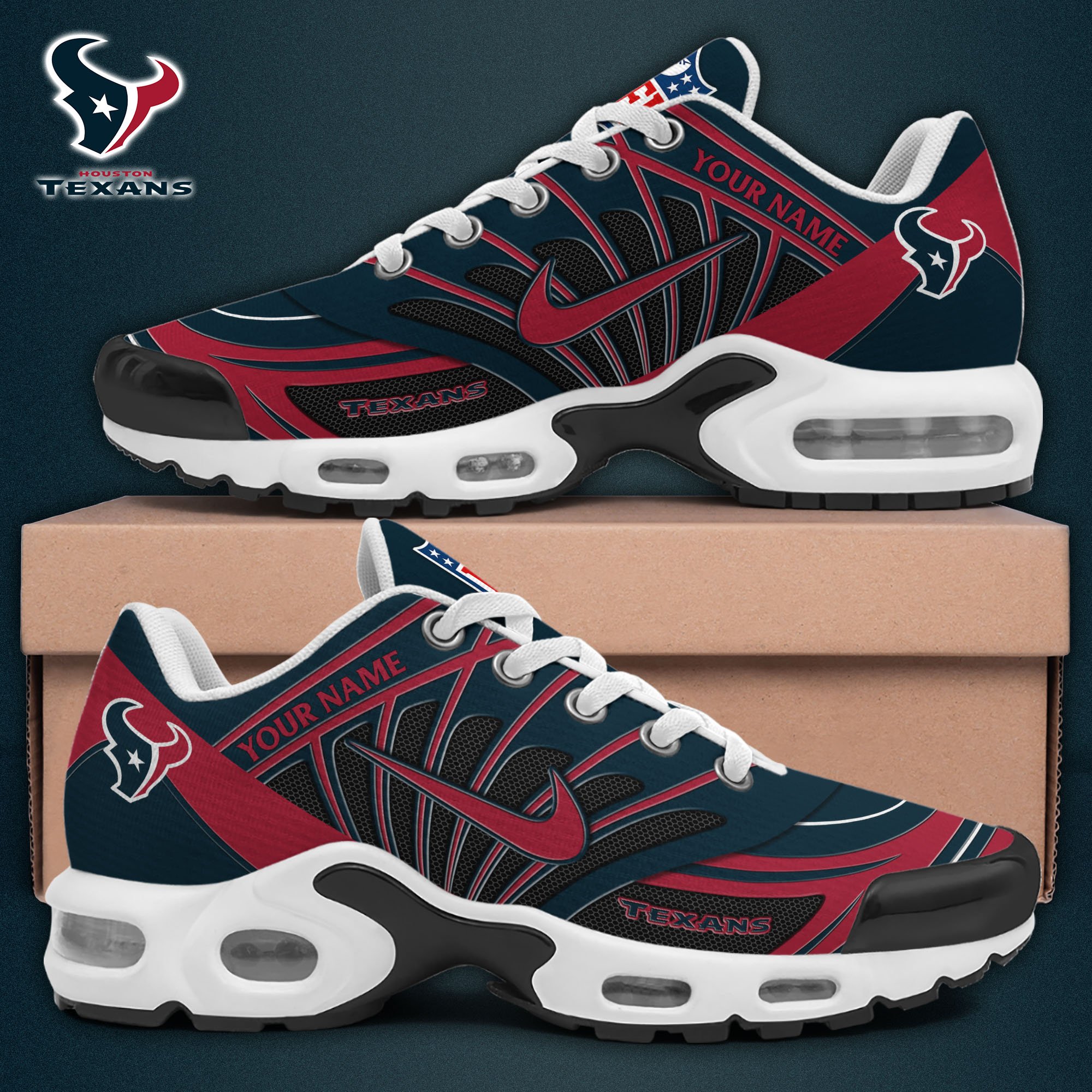 Houston Texans TN Shoes 2025 Versions Custom Your Name 921