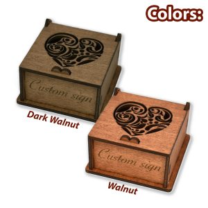 Personalized Small Wooden Box Custom Engraved