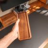 Walnut Wooden Box with Lid: Desk Organizer