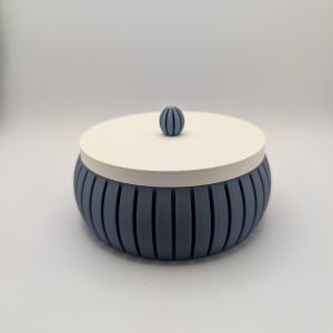 Ribbed Storage Box with Lid