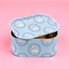Tin Storage Box with Tray Lid, Large Metal Stash Container Cute Designs: Strawberry, Bee, Goose, Mushrooms, Clouds, Cherry