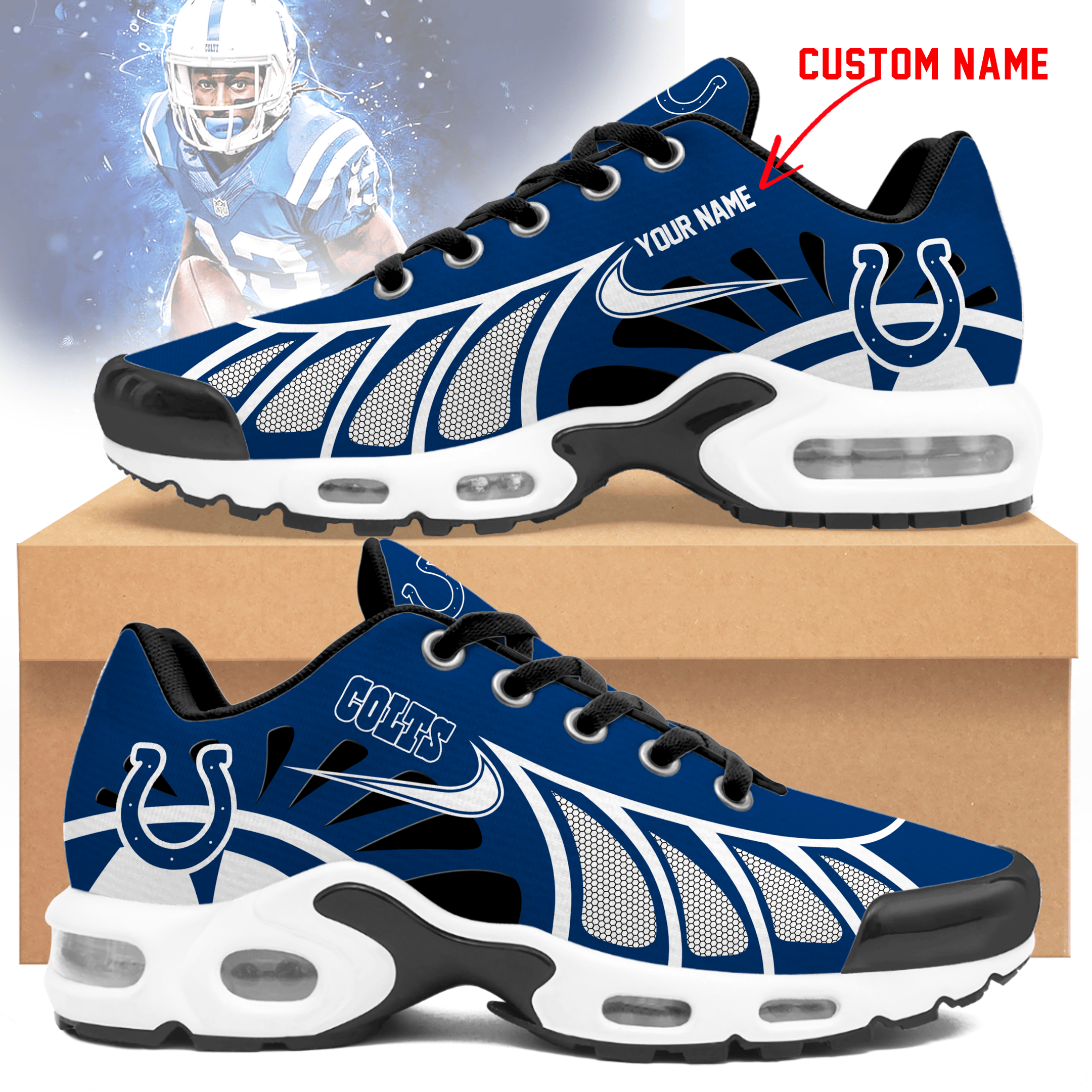 Indianapolis Colts  Personalized Air Max Shoes TD 050625