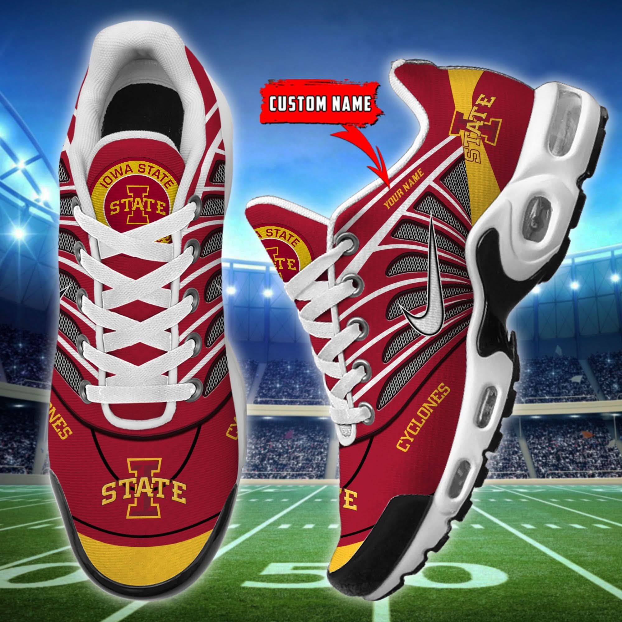 Iowa State Cyclones  Air Max Plus Shoes - Limited