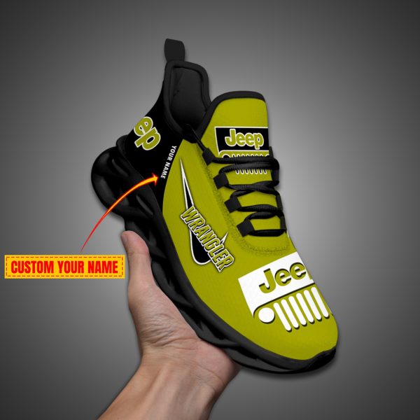 Jeep Custom Name Design Max Soul Sneakers VS11