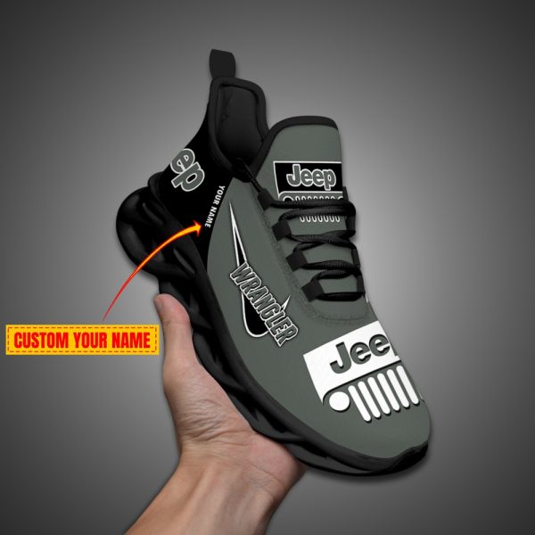 Jeep Custom Name Design Max Soul Sneakers VS11