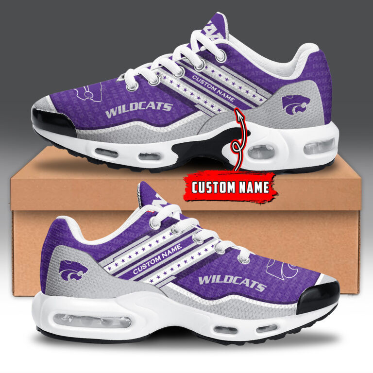 Kansas State Wildcats Personalized Name Team Logo Mix Colors Star Line TN Shoes Air Cushion Sneakers