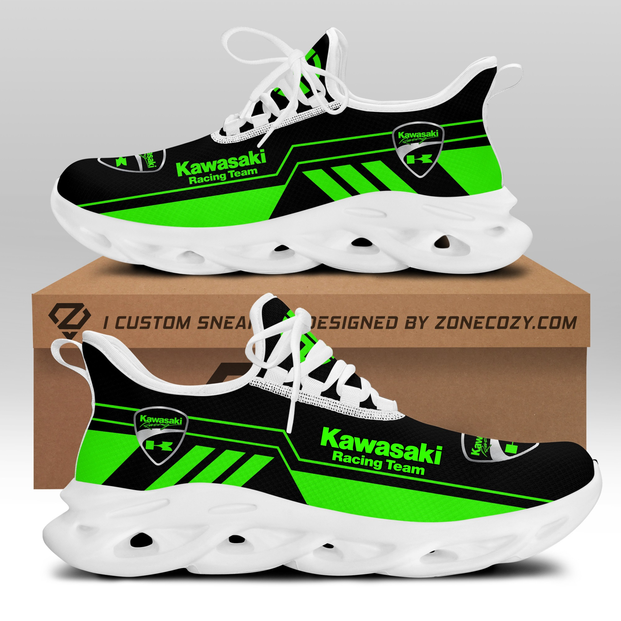 Kawasaki Racing Team Clunky Custom Sneaker Q181201