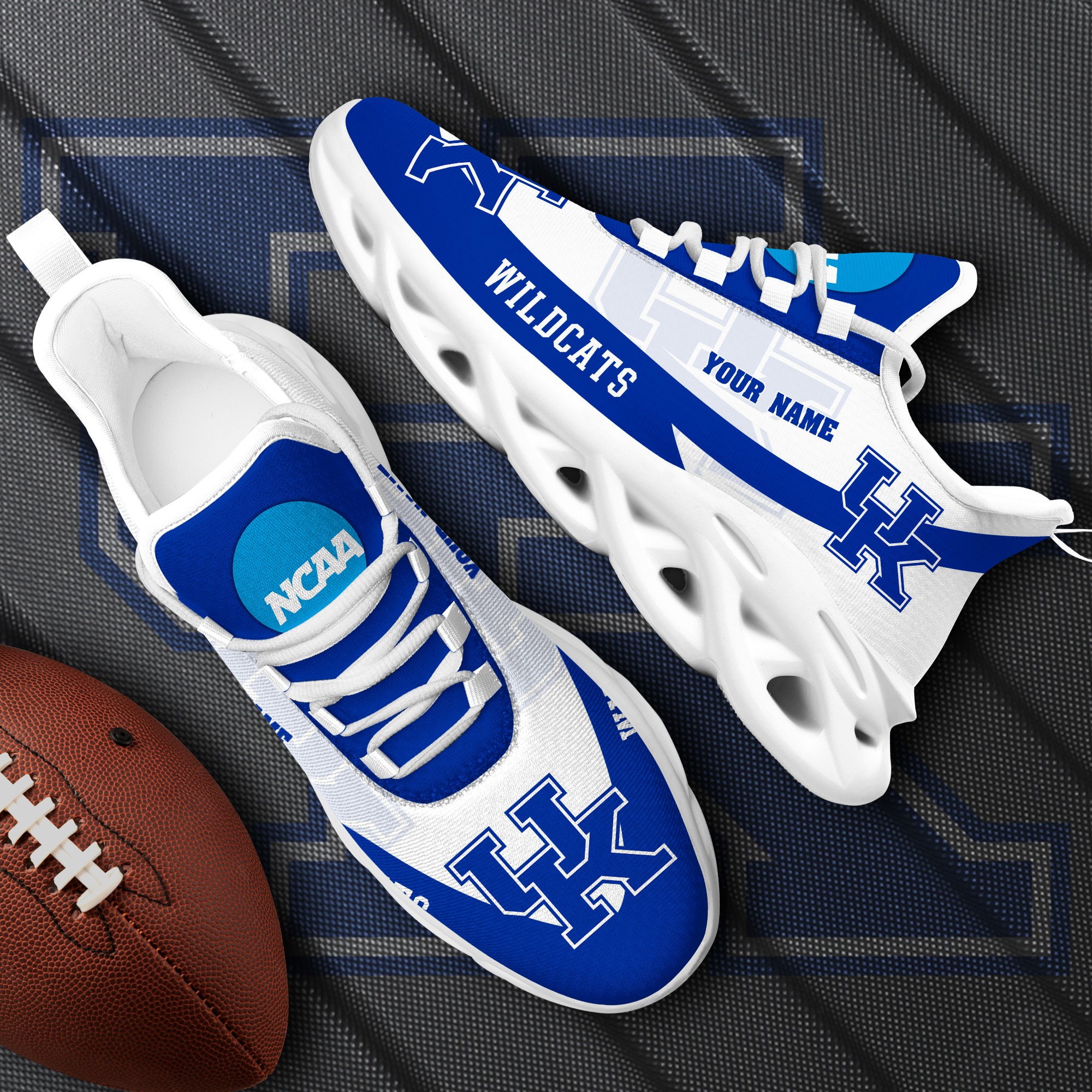 Kentucky Wildcats White Max Soul Shoes 2025 Versions Custom Your Name, Sports Gift For Fan PH019