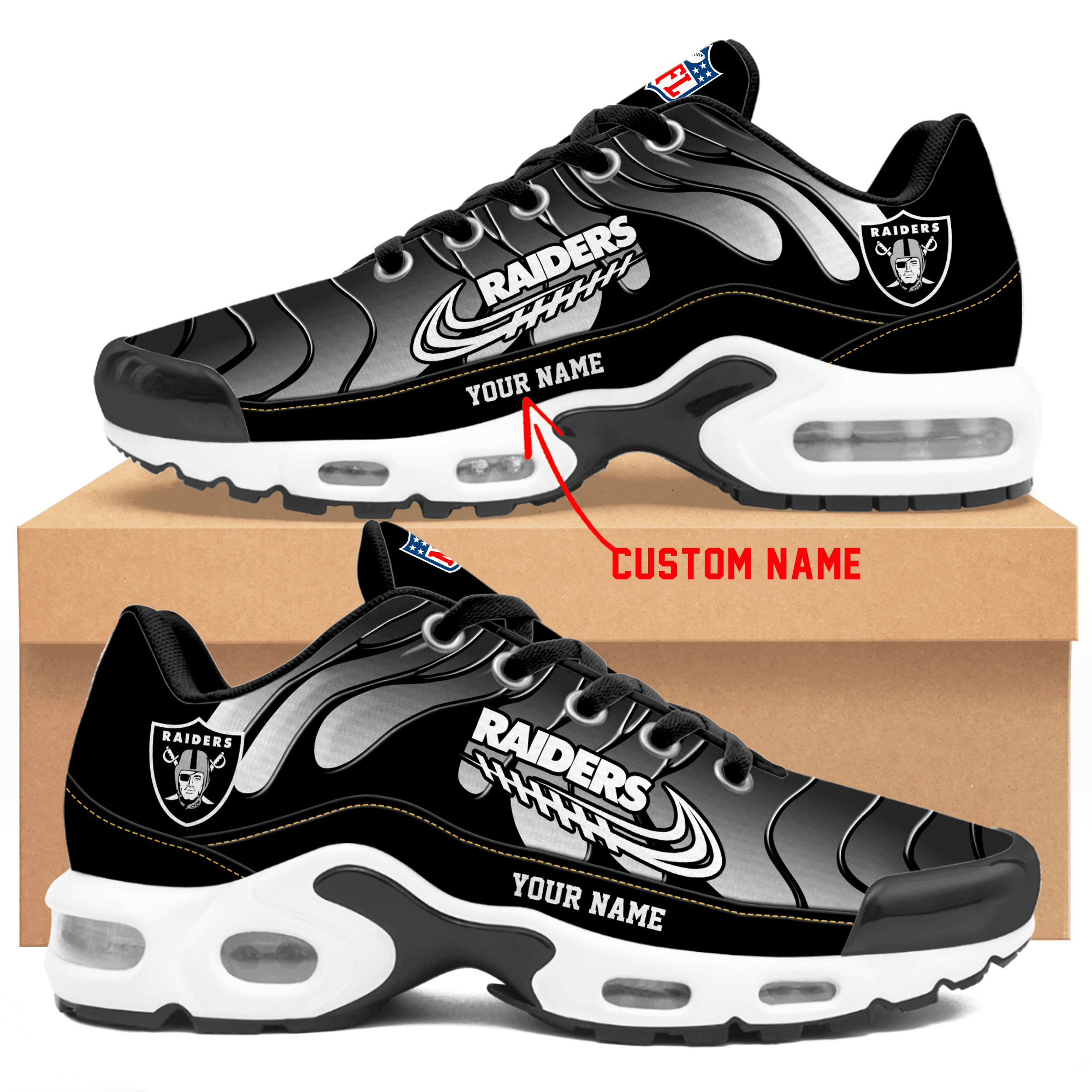 Las Vegas Raiders  Personalized Air Max Shoes TD