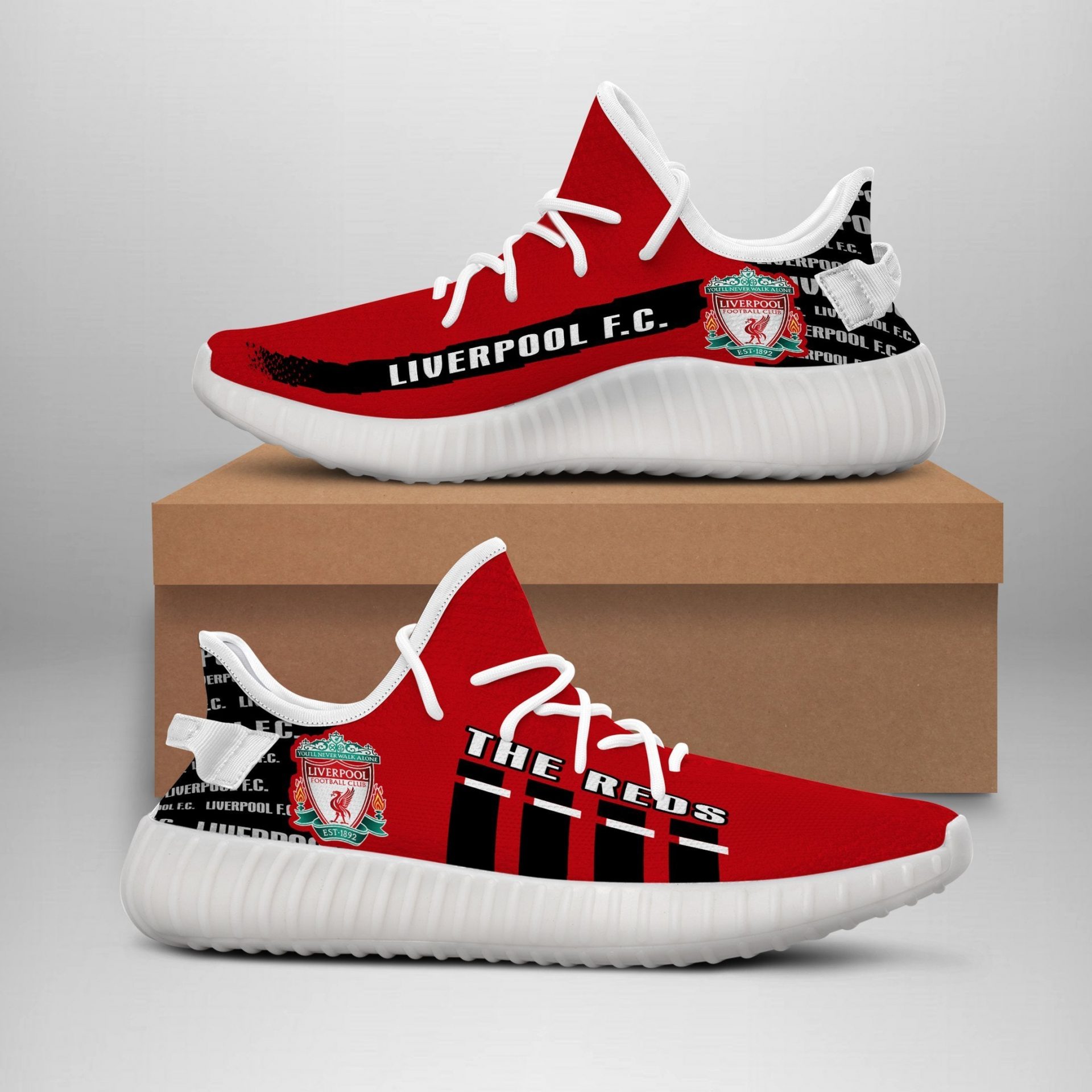 Liverpool FC Die Rots Yeezy Boost TurnShoes