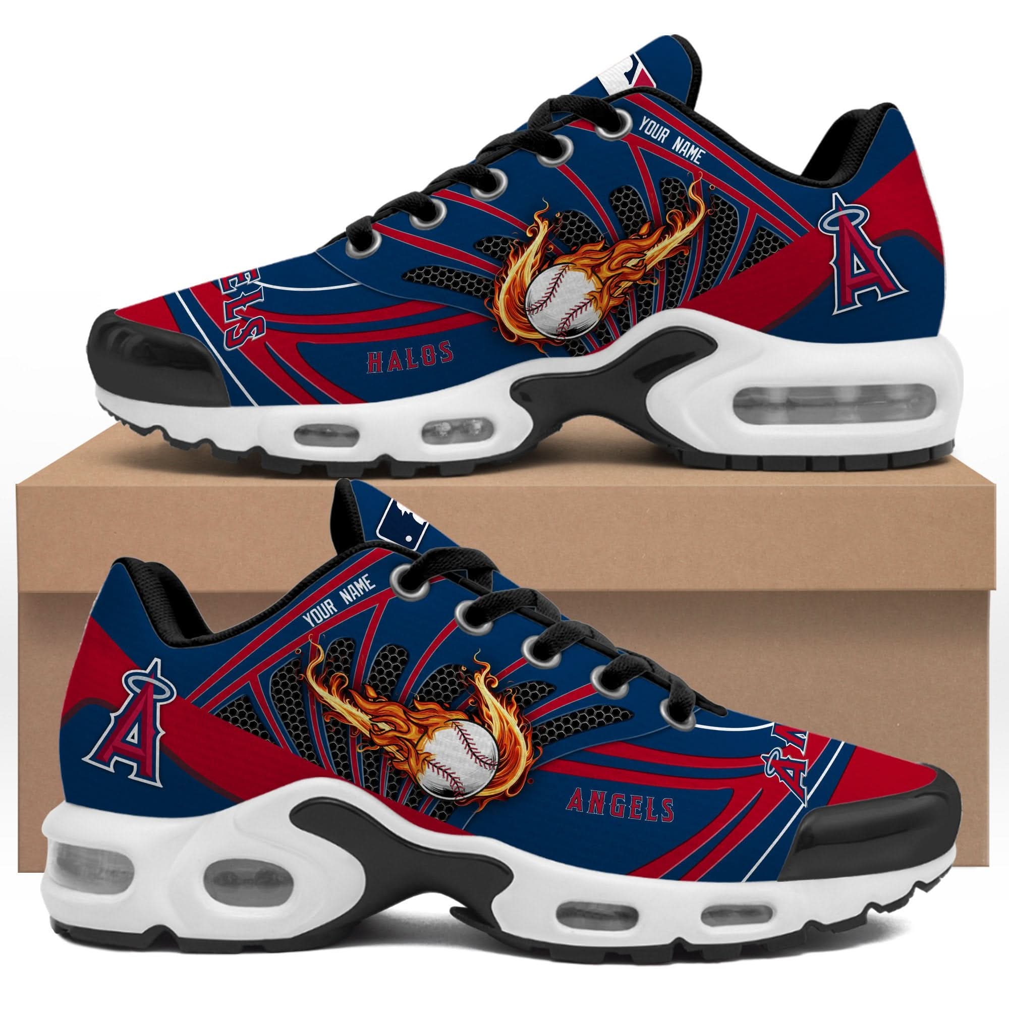 Los Angeles Angels  Personalized Air Max Shoes 