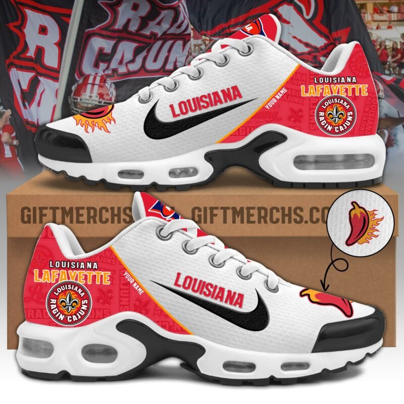Louisiana Lafayette TN Shoes 2025 Version Custom Name, Shoes For Sport Fan, Sport Gifts PH270