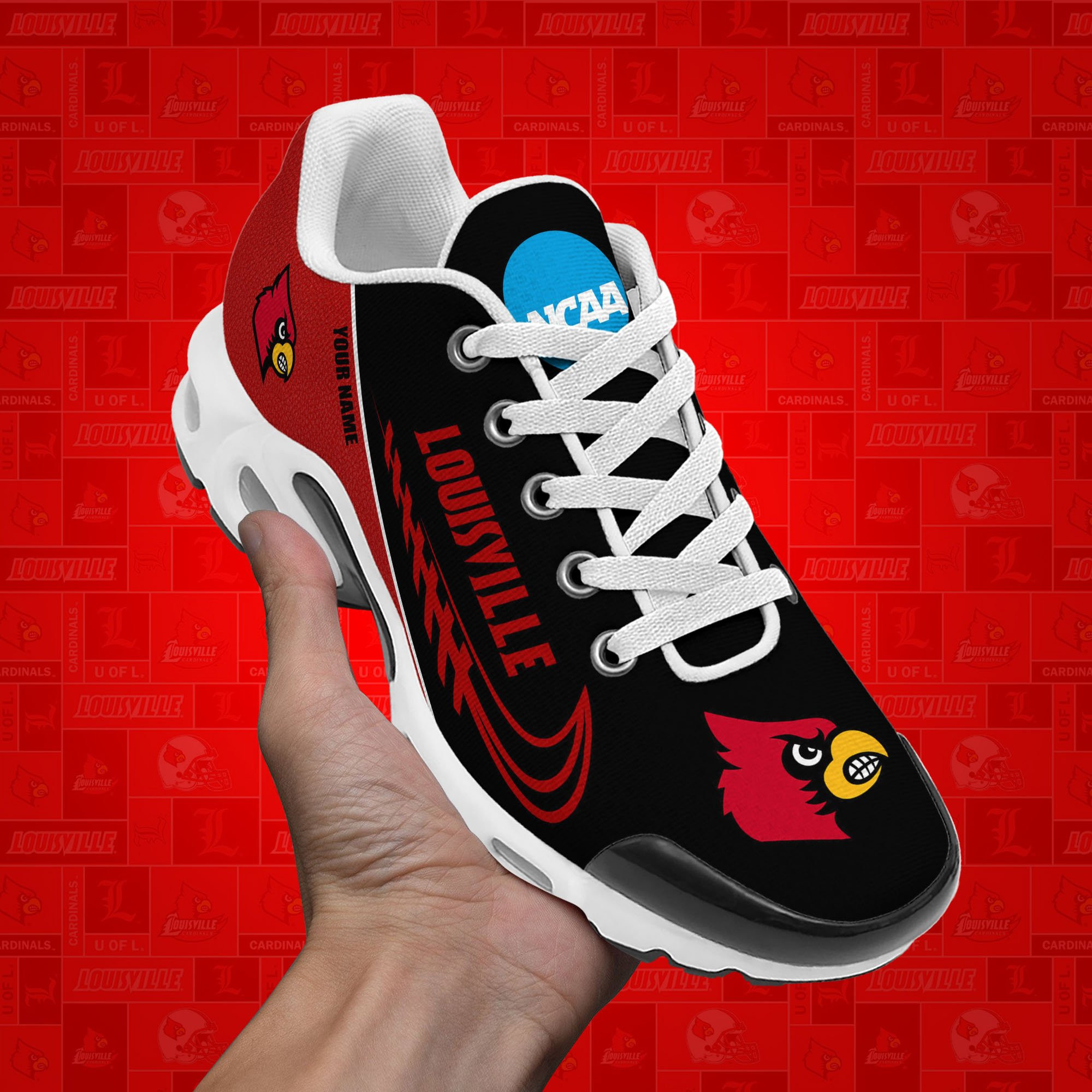Louisville Cardinals TN Shoes Custom Your Name 514
