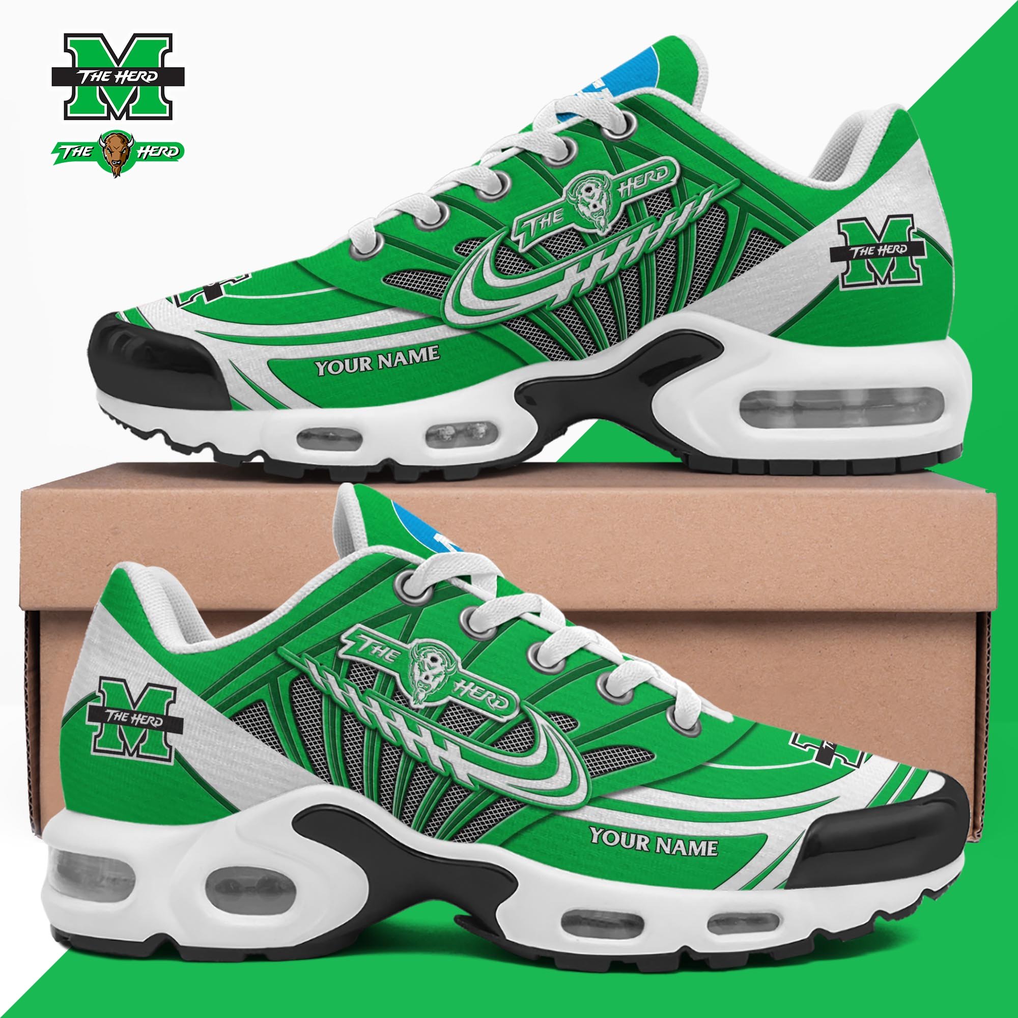 Marshall Thundering Herd TN Shoes 2025 Version Custom Your Name 