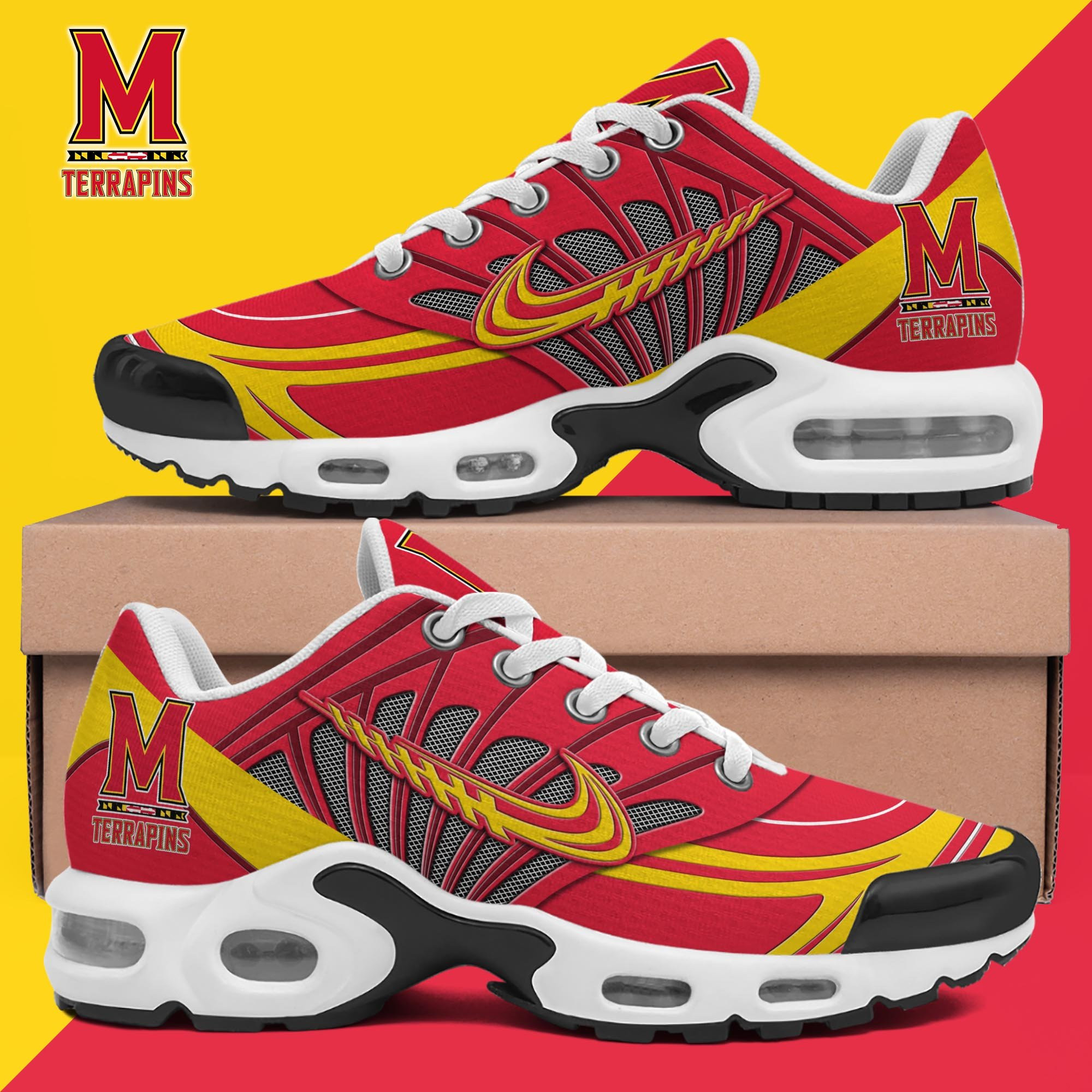 Maryland Terrapins TN Shoes 2025 Version Custom Name 135