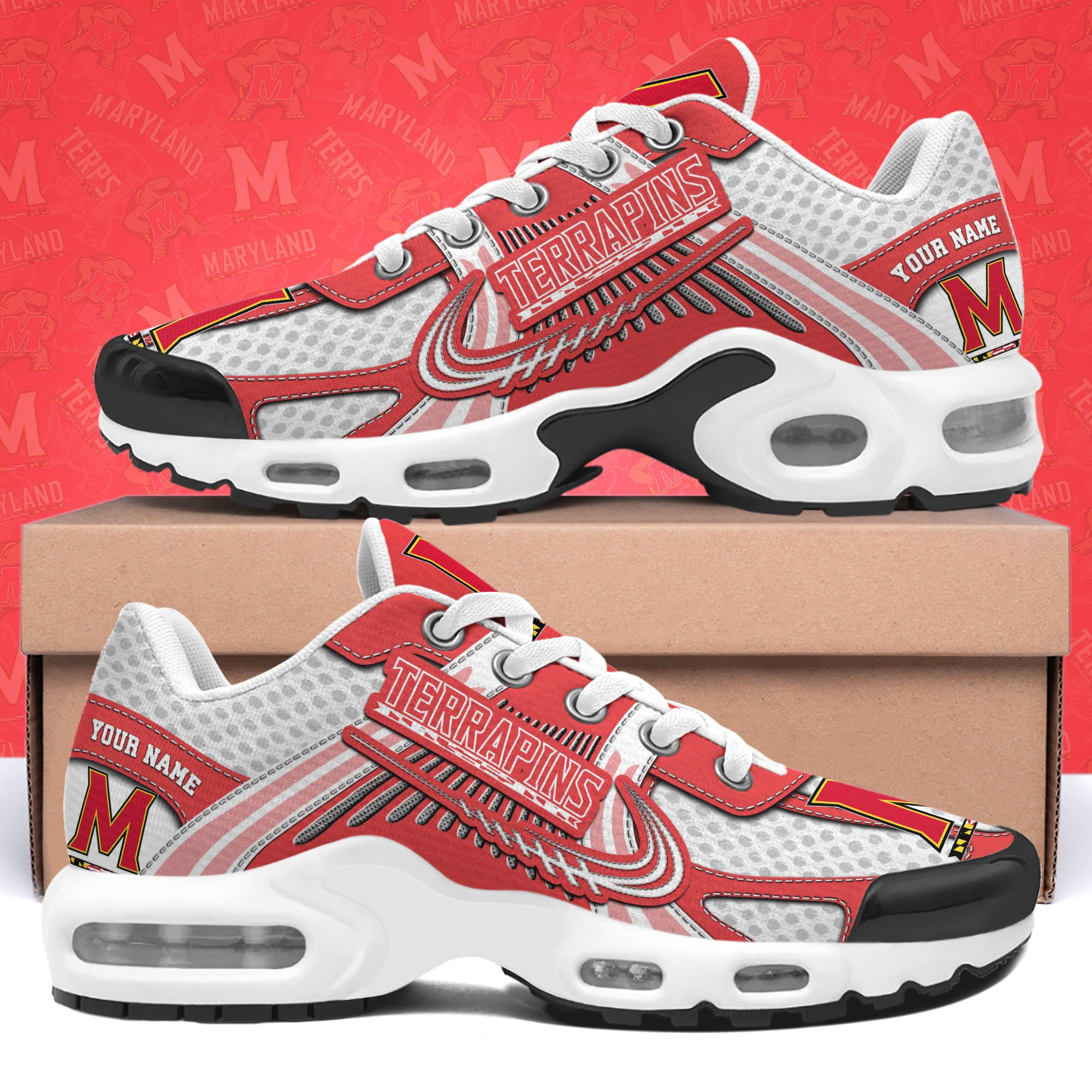 Maryland Terrapins TN Shoes Custom Your Name, Sport Shoes 