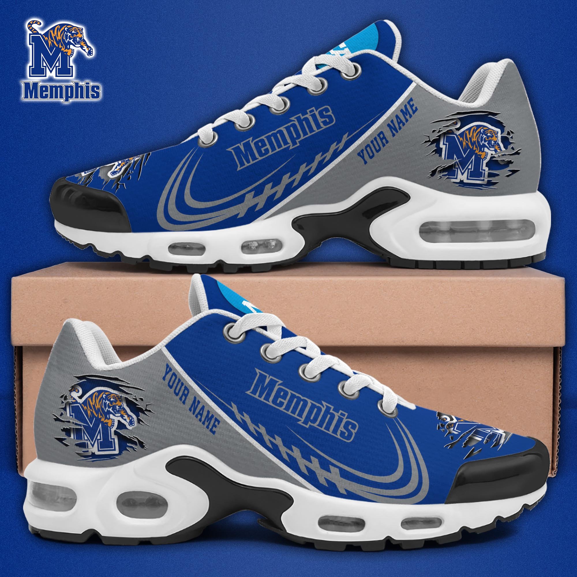 Memphis Tigers TN Shoes 2025 Version Custom Name 