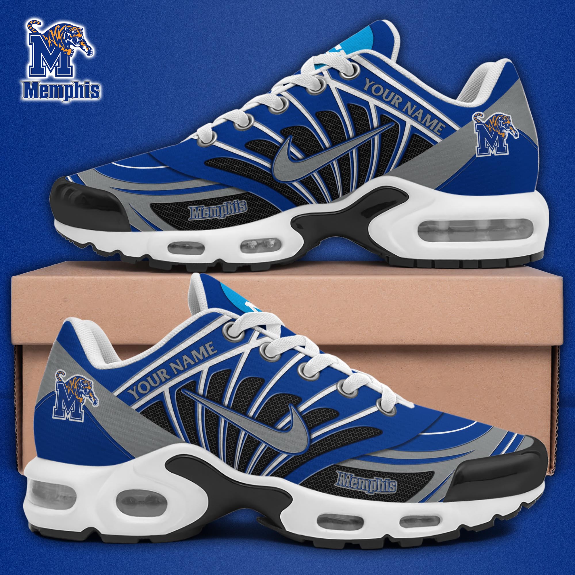 Memphis Tigers TN Shoes 2025 Version Custom Name 