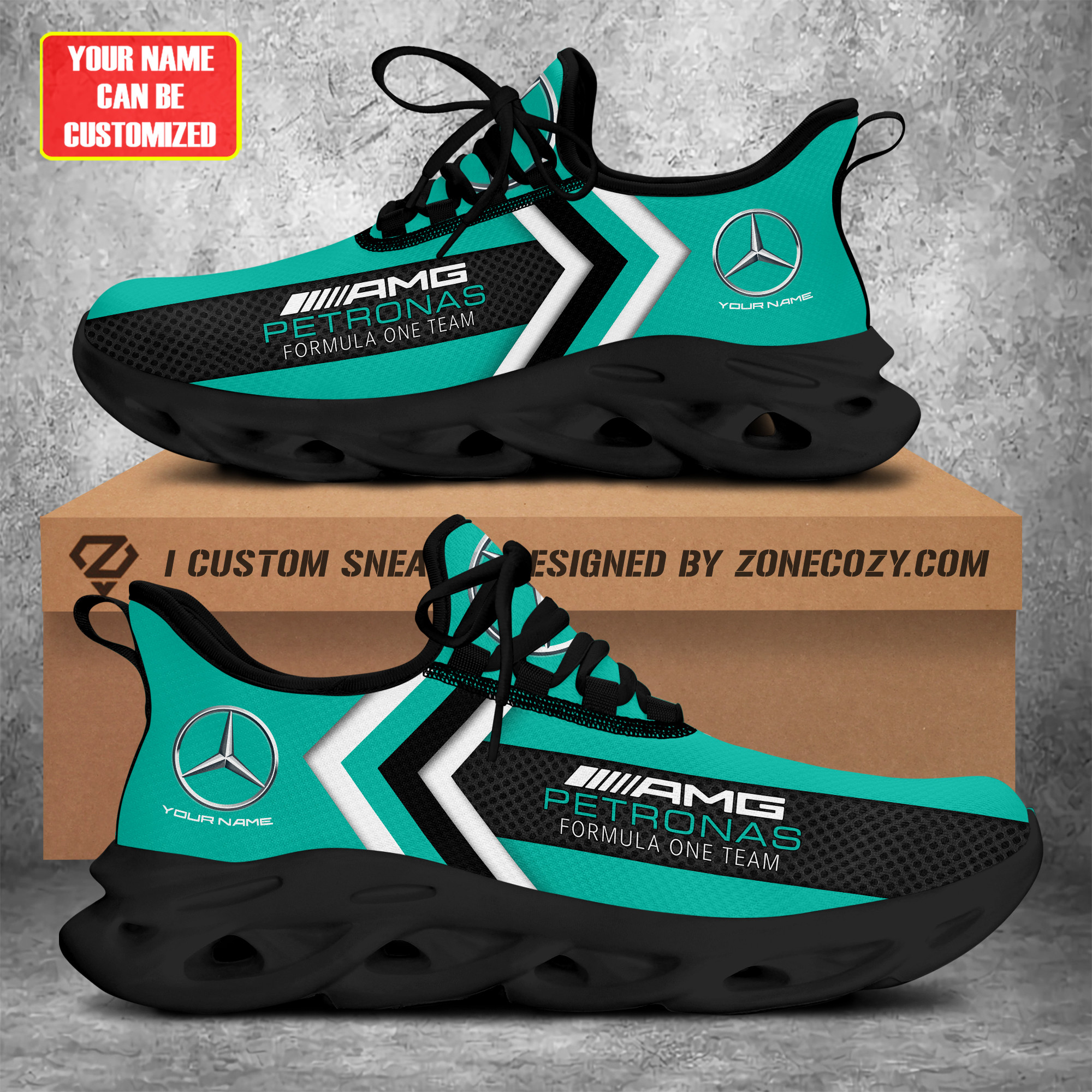 Mercedes AMG Petronas Chunky Custom Sneaker