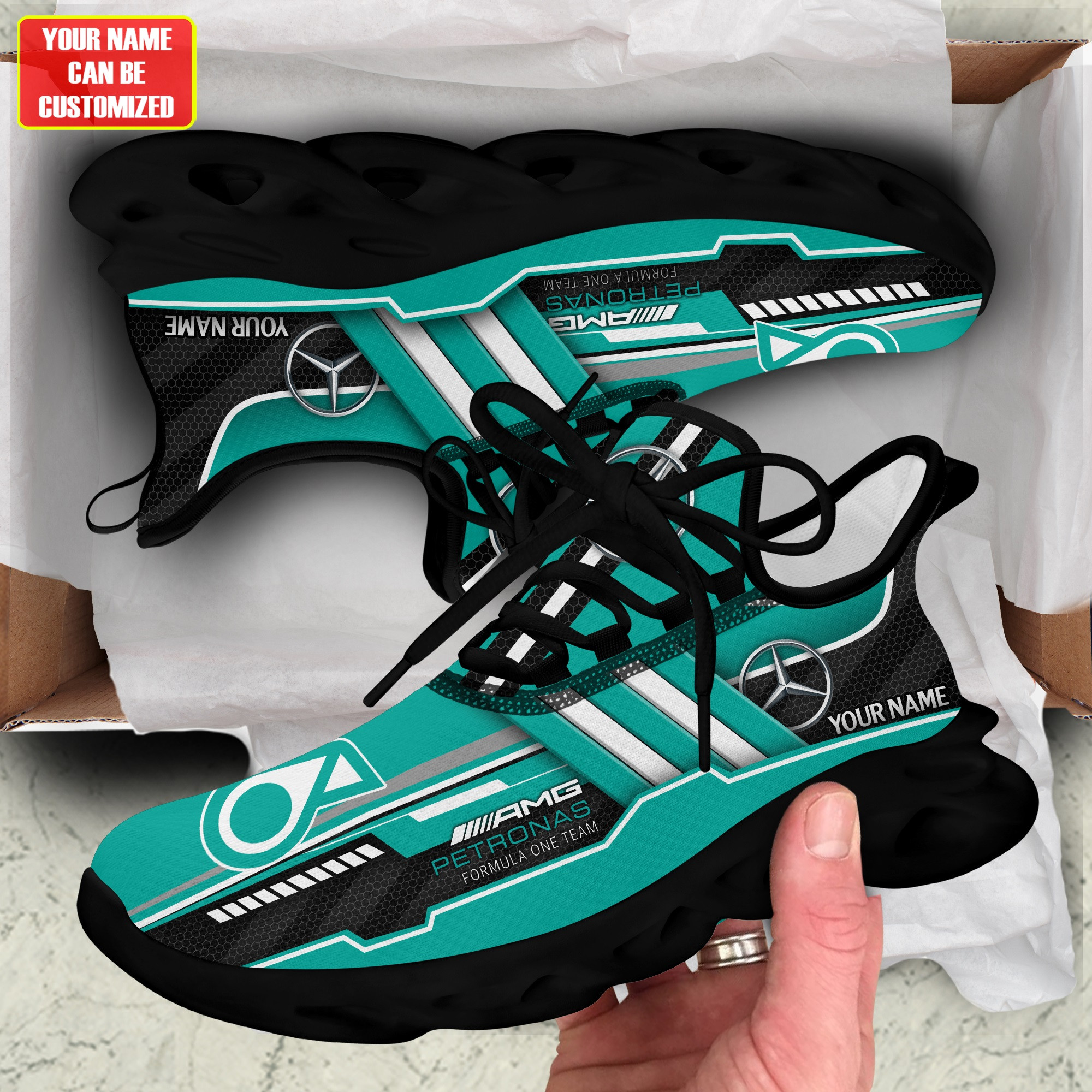 Mercedes AMG Petronas Layer Chunky Custom Sneaker