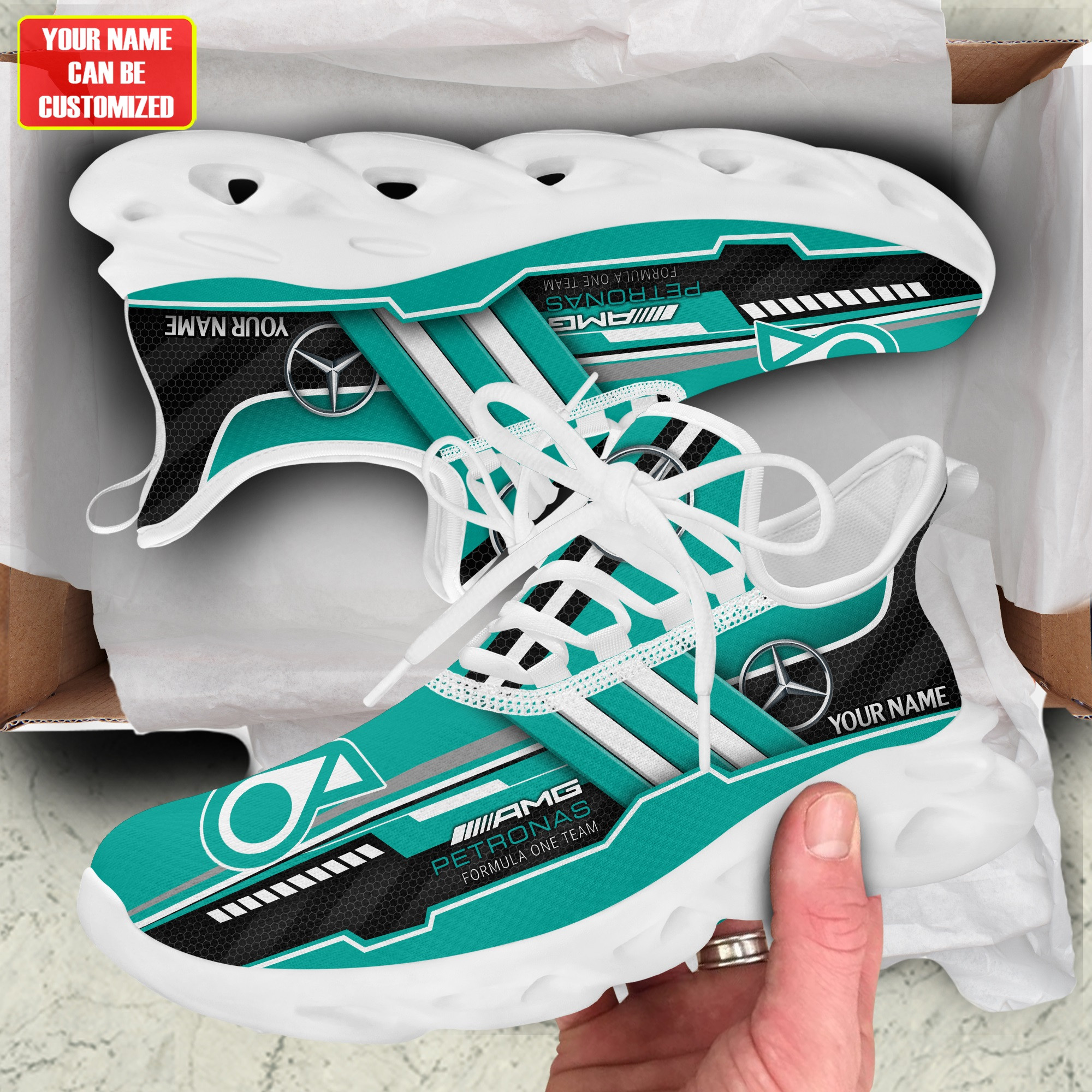 Mercedes AMG Petronas Layer Chunky Custom Sneaker