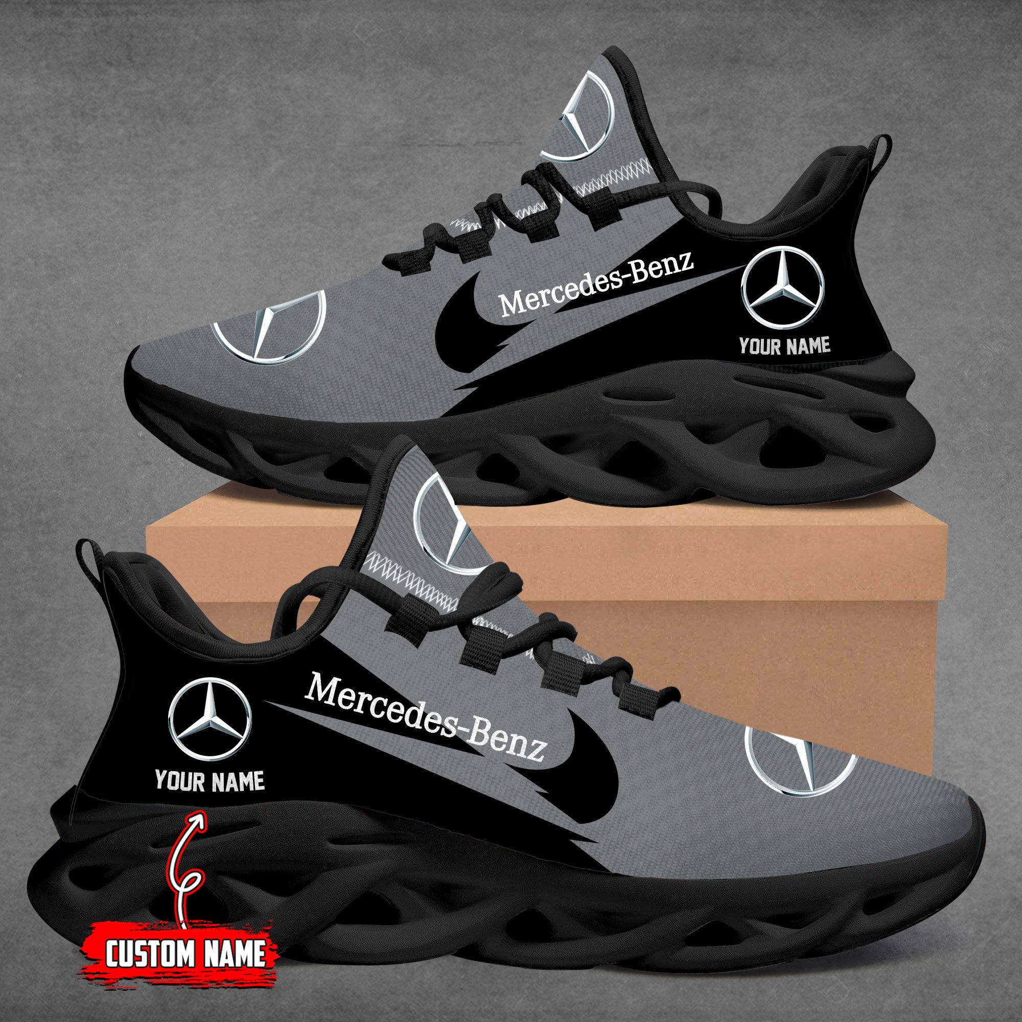 Mercedes Custom Name Design Max Soul Sneakers VS21