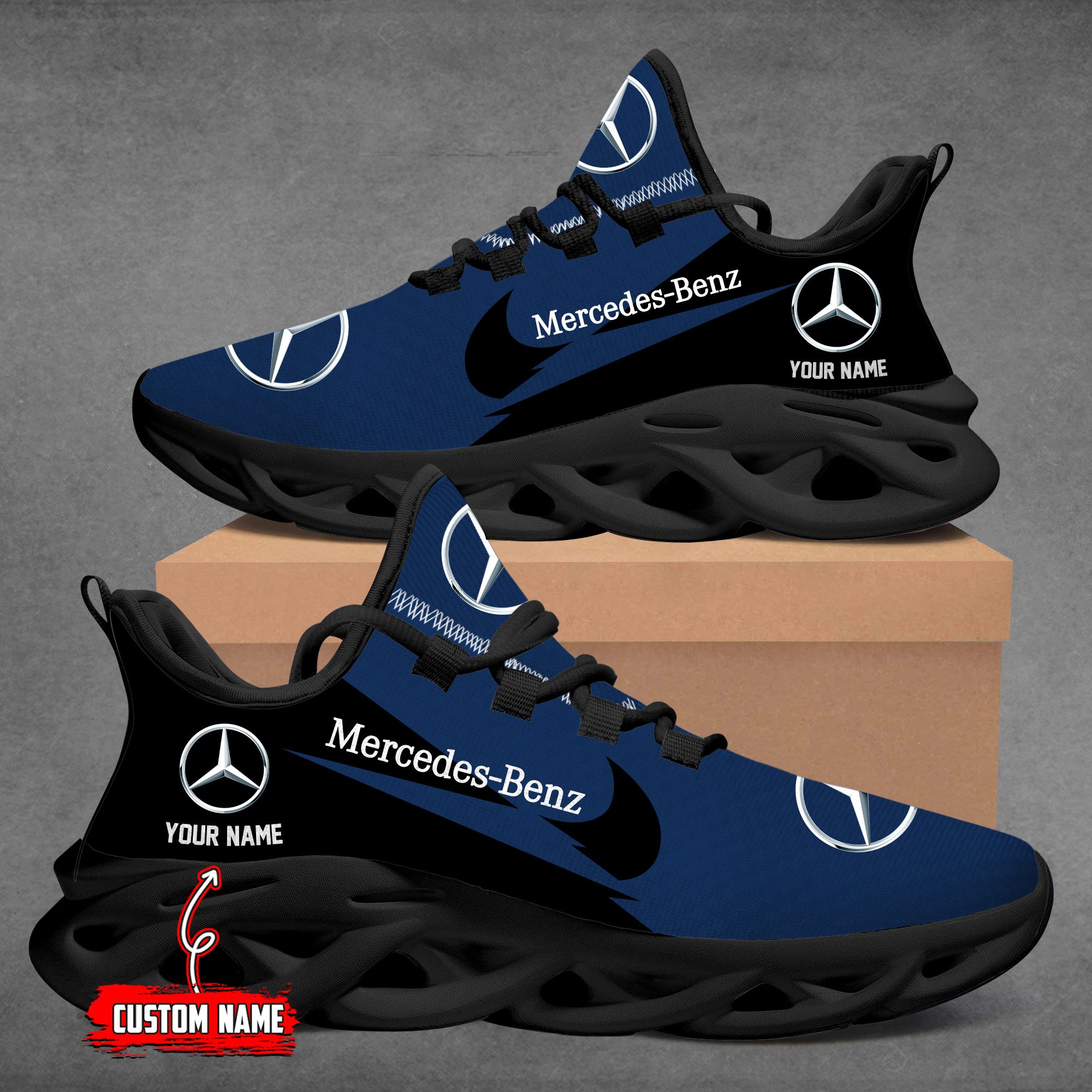 Mercedes Custom Name Design Max Soul Sneakers VS21