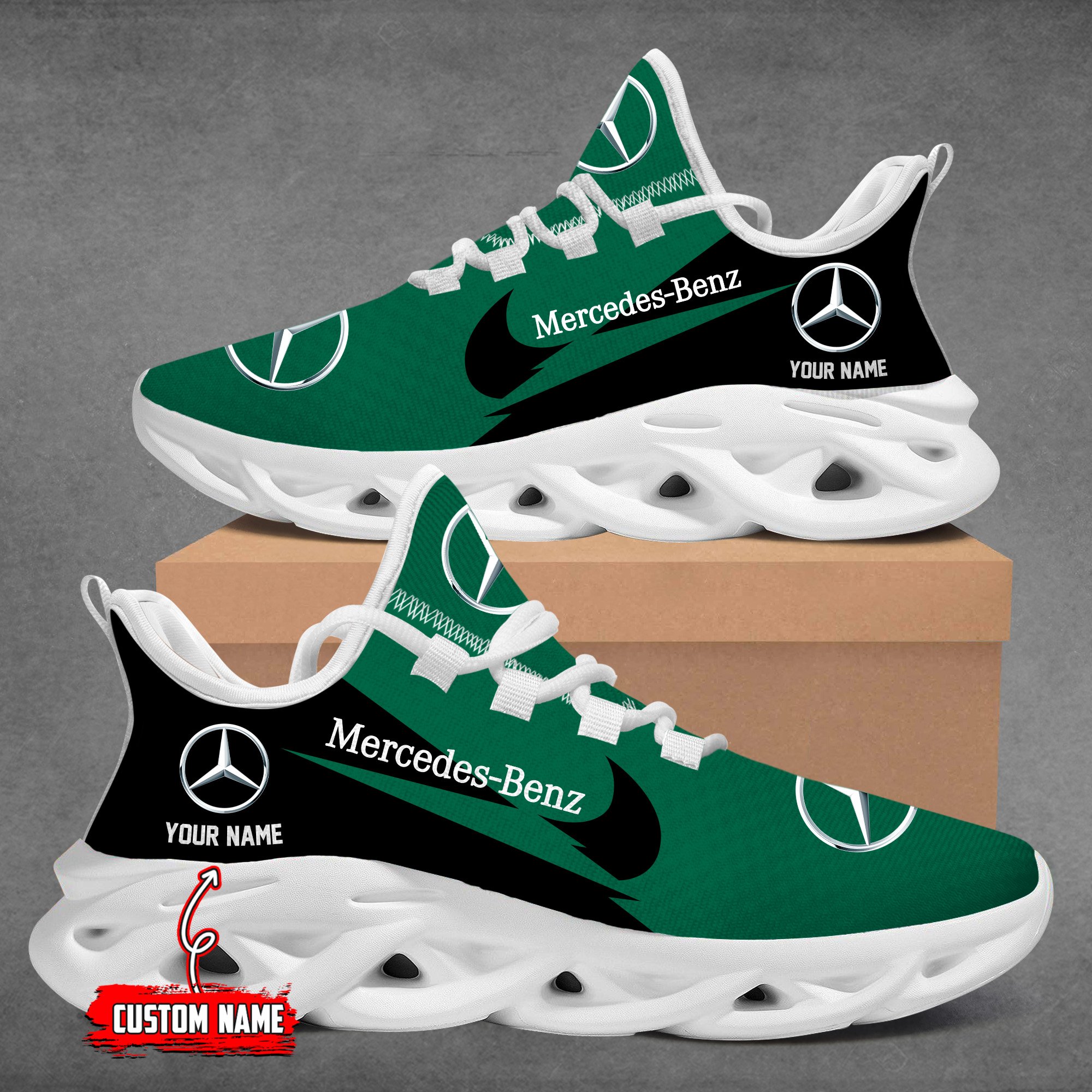 Mercedes Custom Name Design Max Soul Sneakers VS21