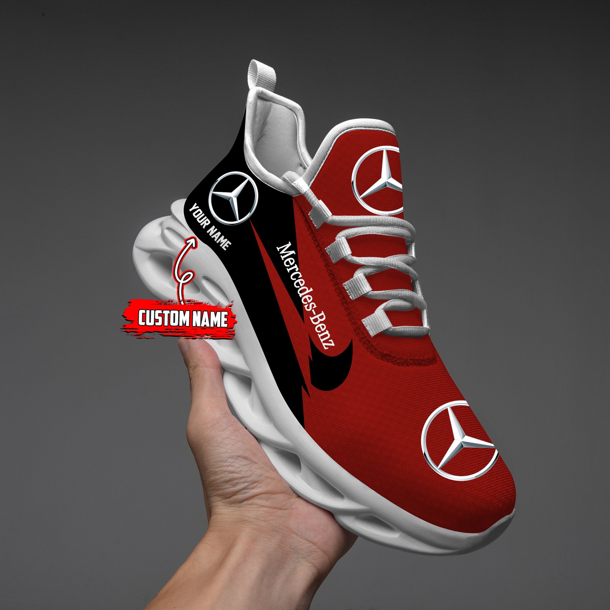 Mercedes Custom Name Design Max Soul Sneakers VS21