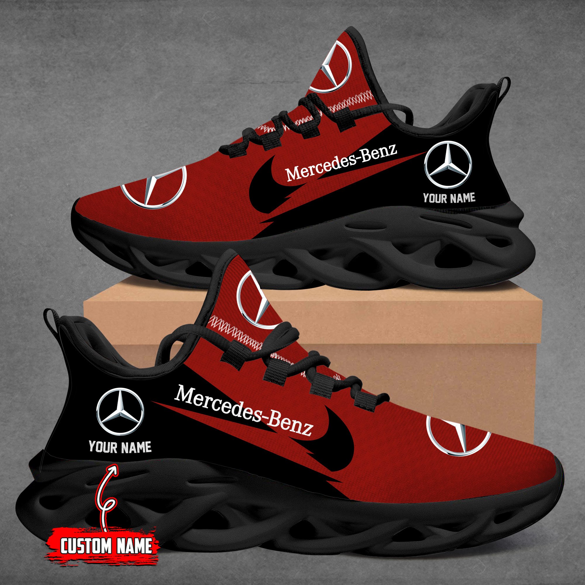 Mercedes Custom Name Design Max Soul Sneakers VS21