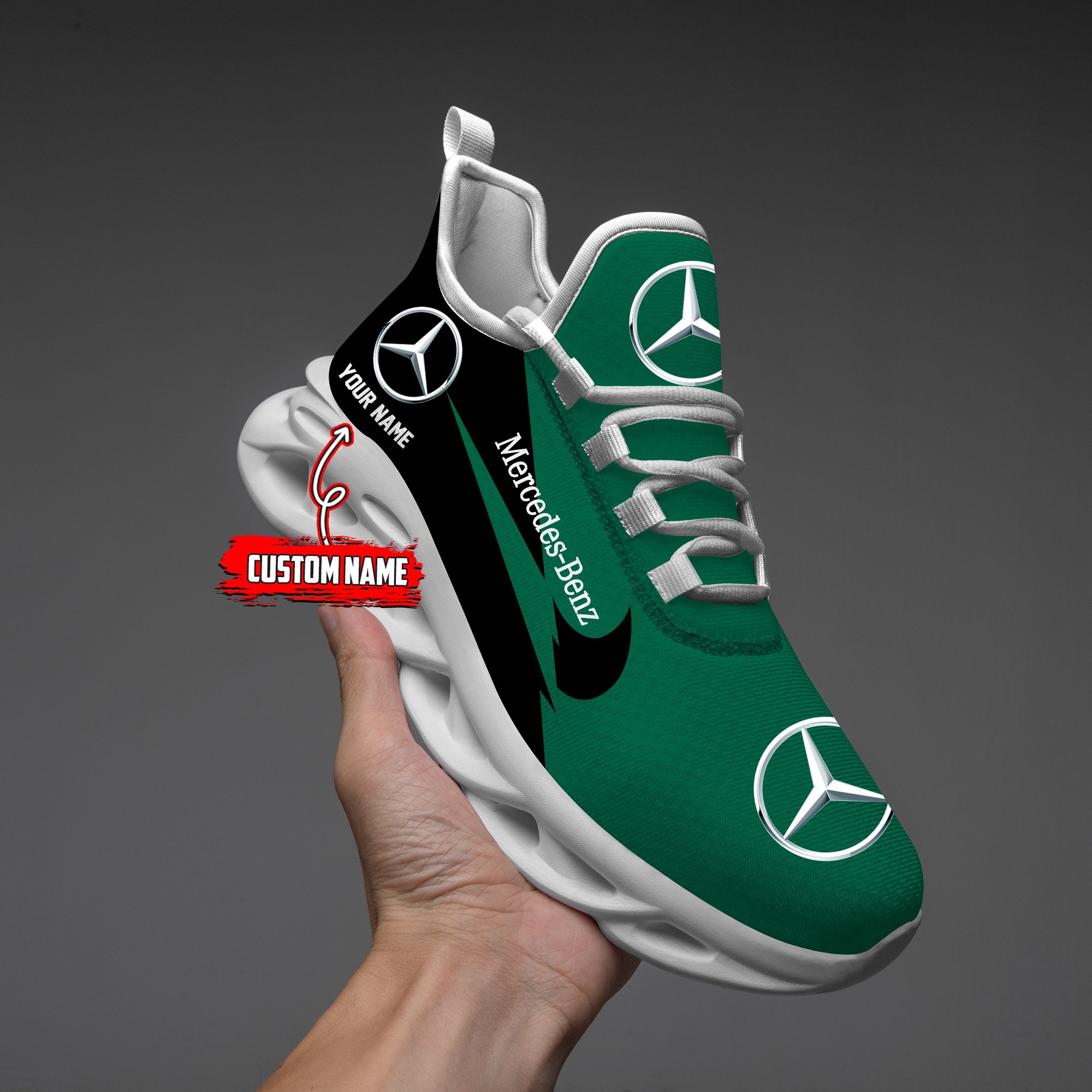 Mercedes Custom Name Design Max Soul Sneakers VS21