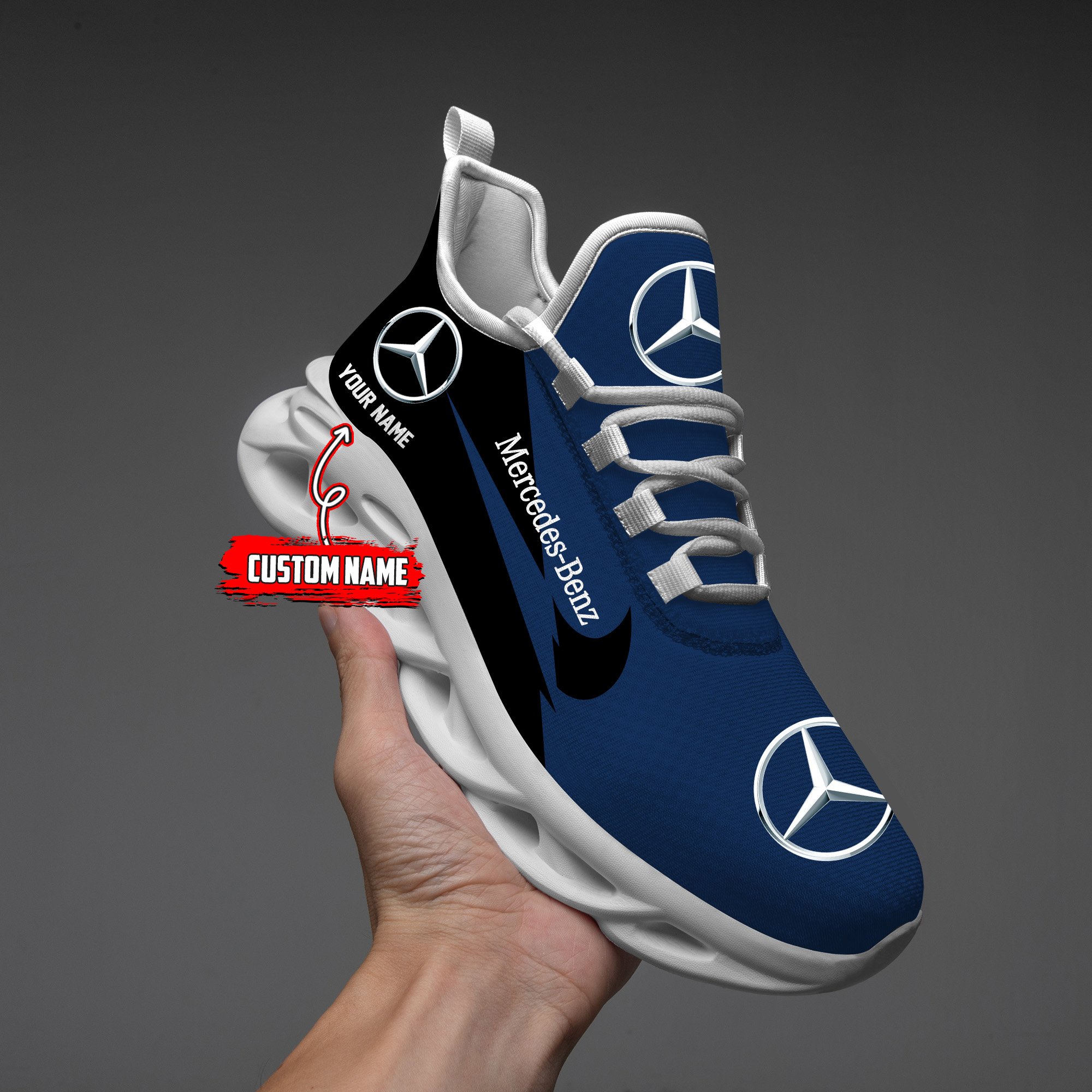 Mercedes Custom Name Design Max Soul Sneakers VS21