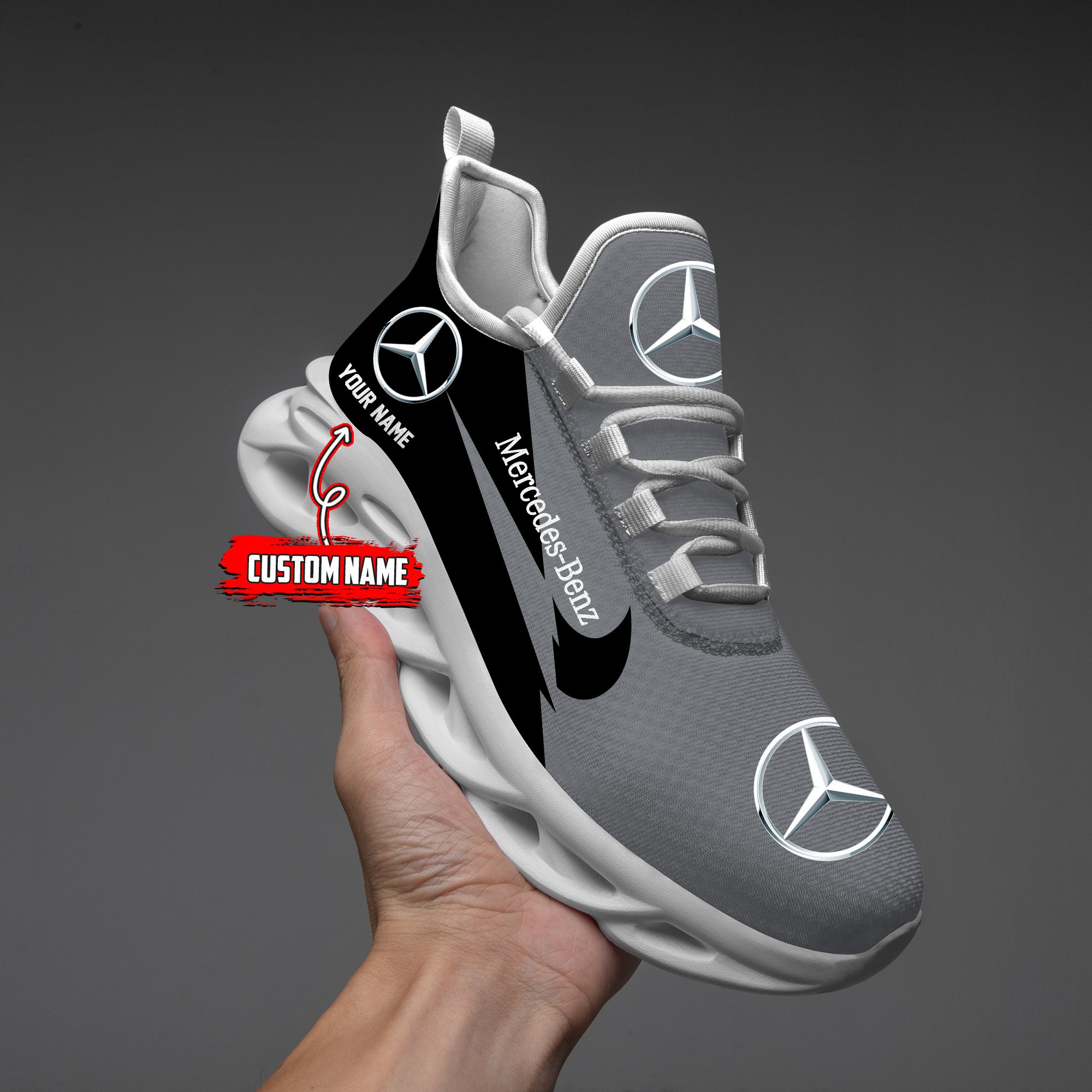 Mercedes Custom Name Design Max Soul Sneakers VS21