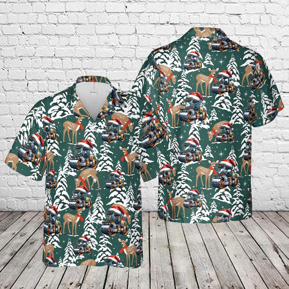 Merry Christmas Roller Hawaiian Shirt, Xmas Hawaiian Shirts, Christmas Aloha Shirts