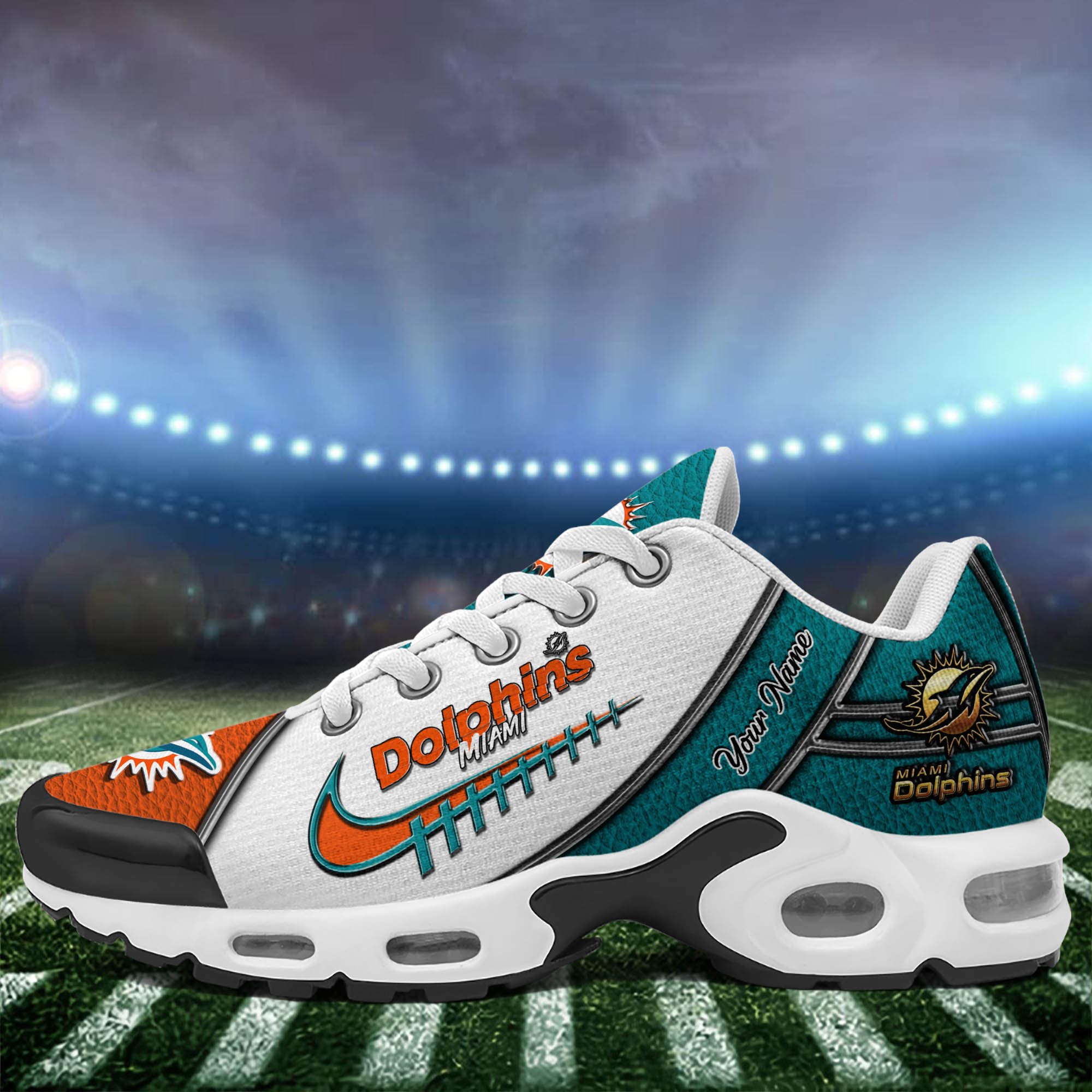 Miami Dolphins TN Shoes 2025 Version Custom Your Name, Football Team Shoes 516