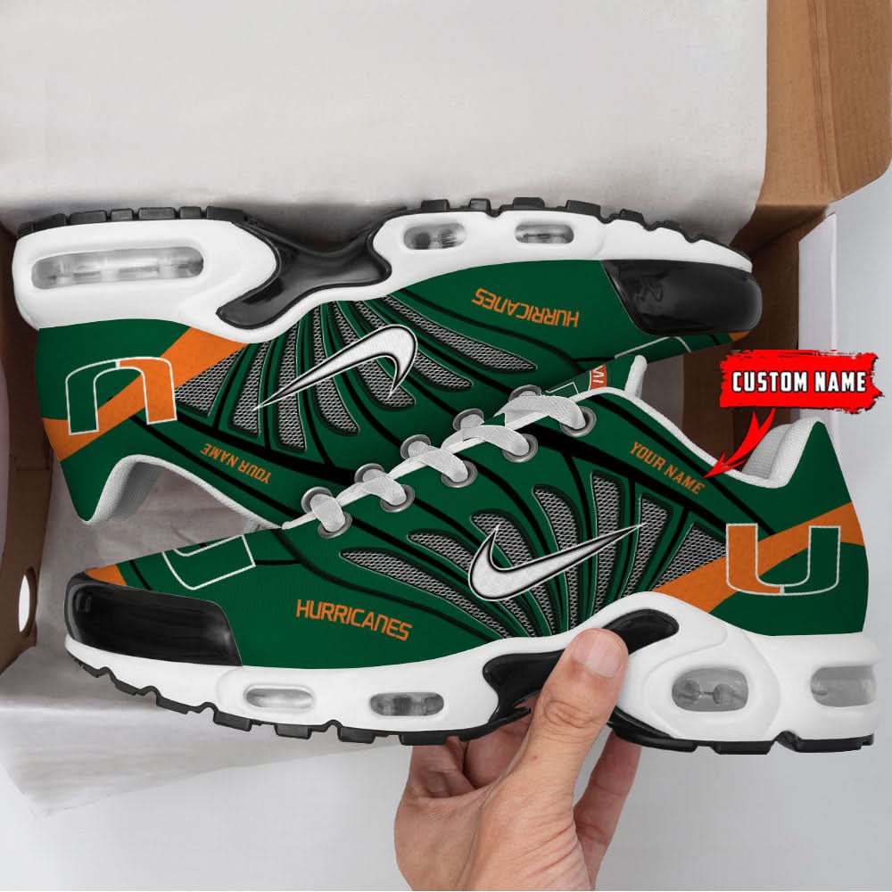 Miami Hurricanes Air Max Plus Shoes 