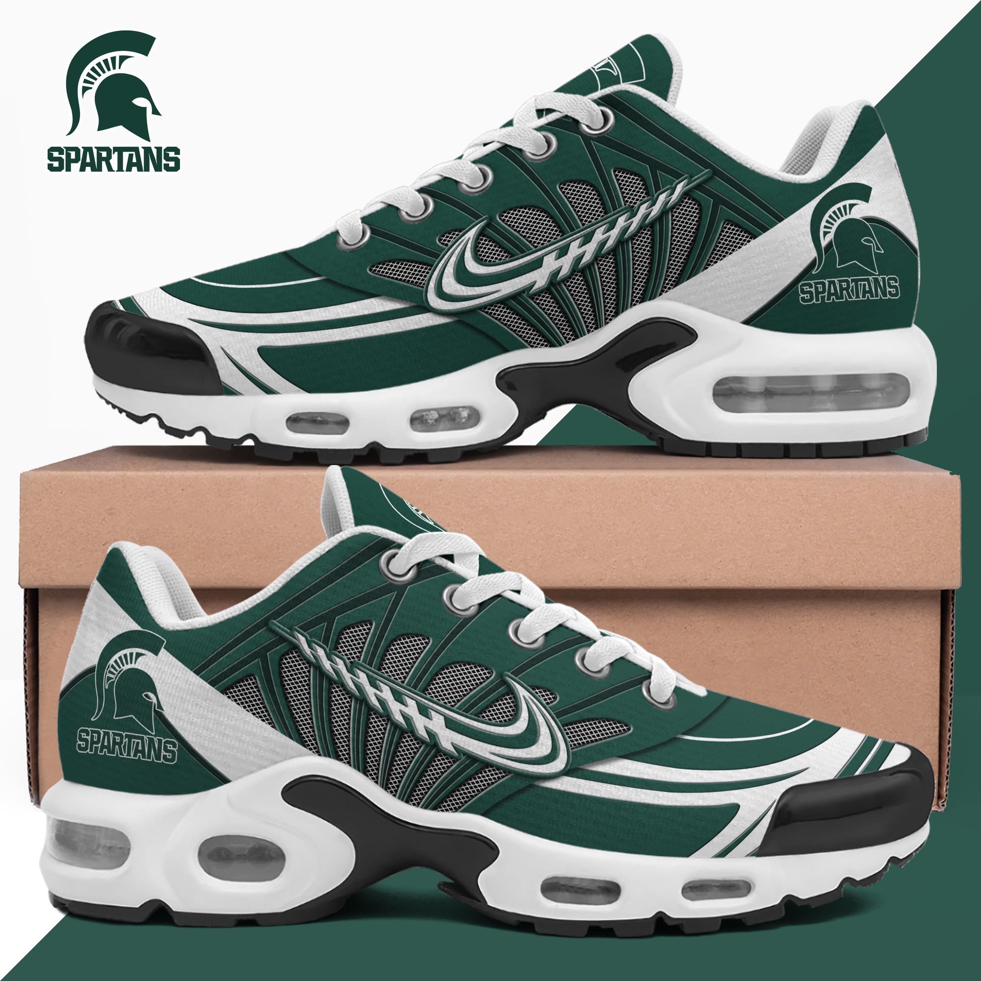 Michigan State Spartans TN Shoes 2025 Version Custom Name 135