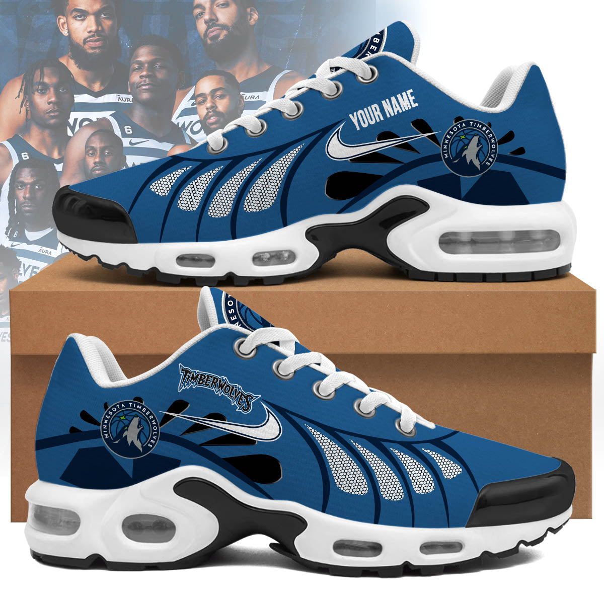 Minnesota Timberwolves Personalized Air Max Shoes 