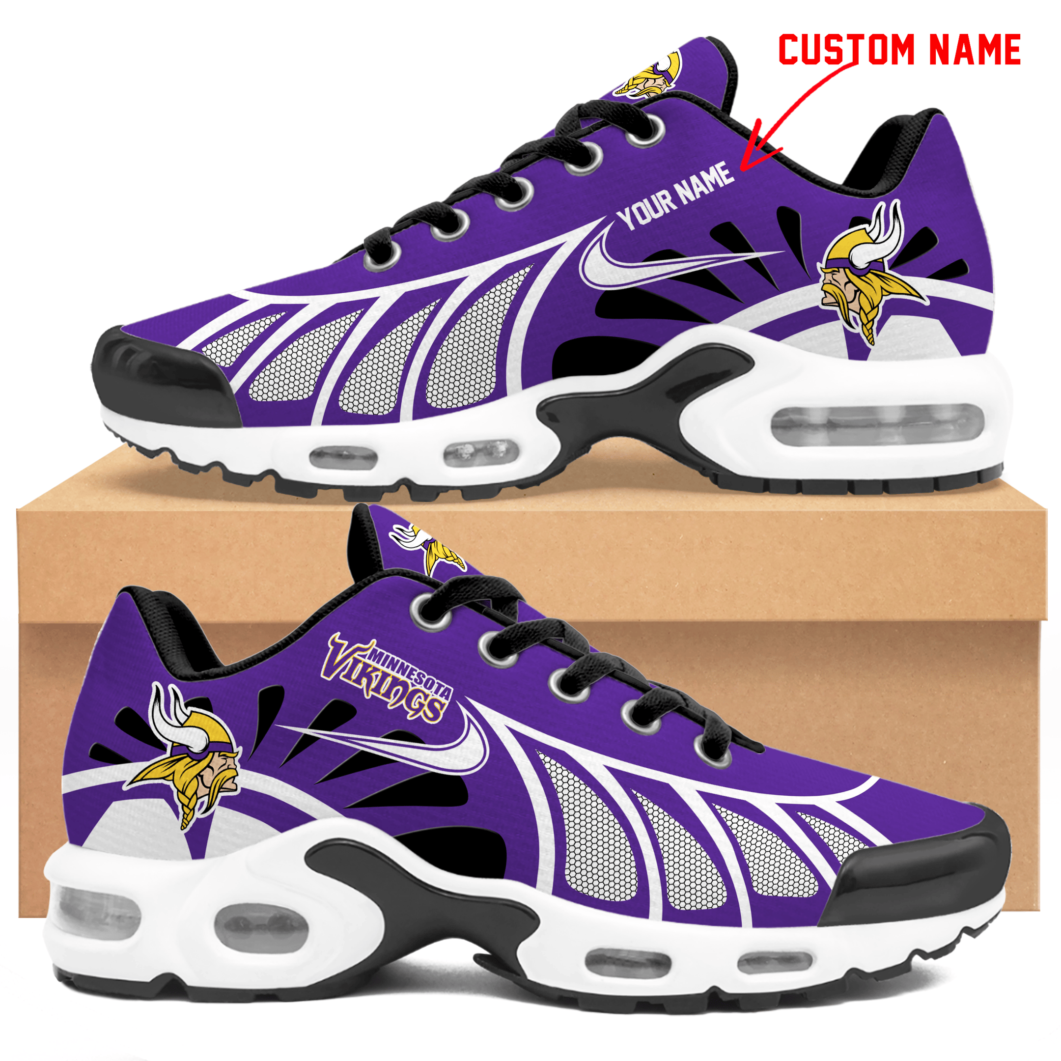 Minnesota Vikings  Personalized Air Max Shoes TD