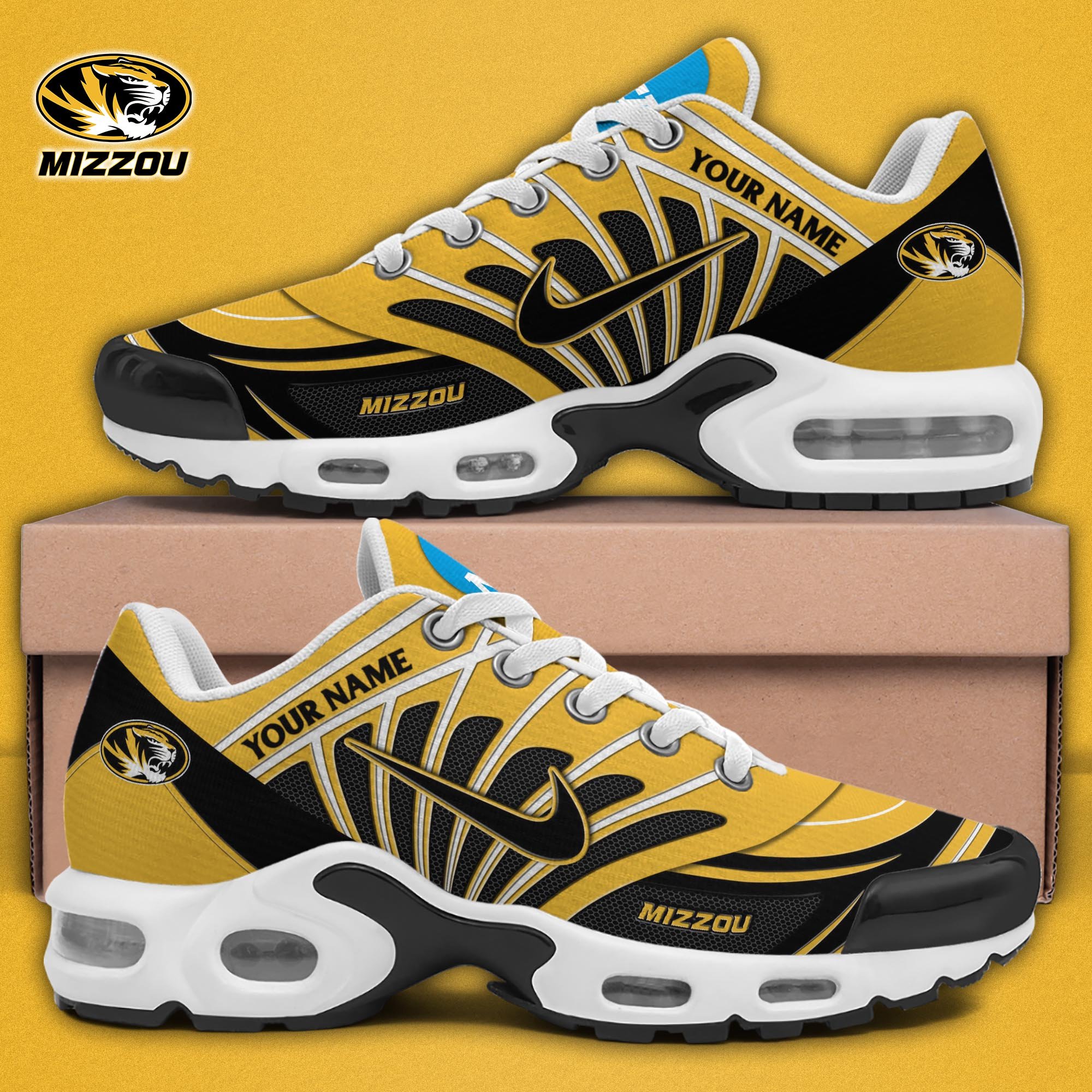Missouri Tigers TN Shoes 2025 Version Custom Name 
