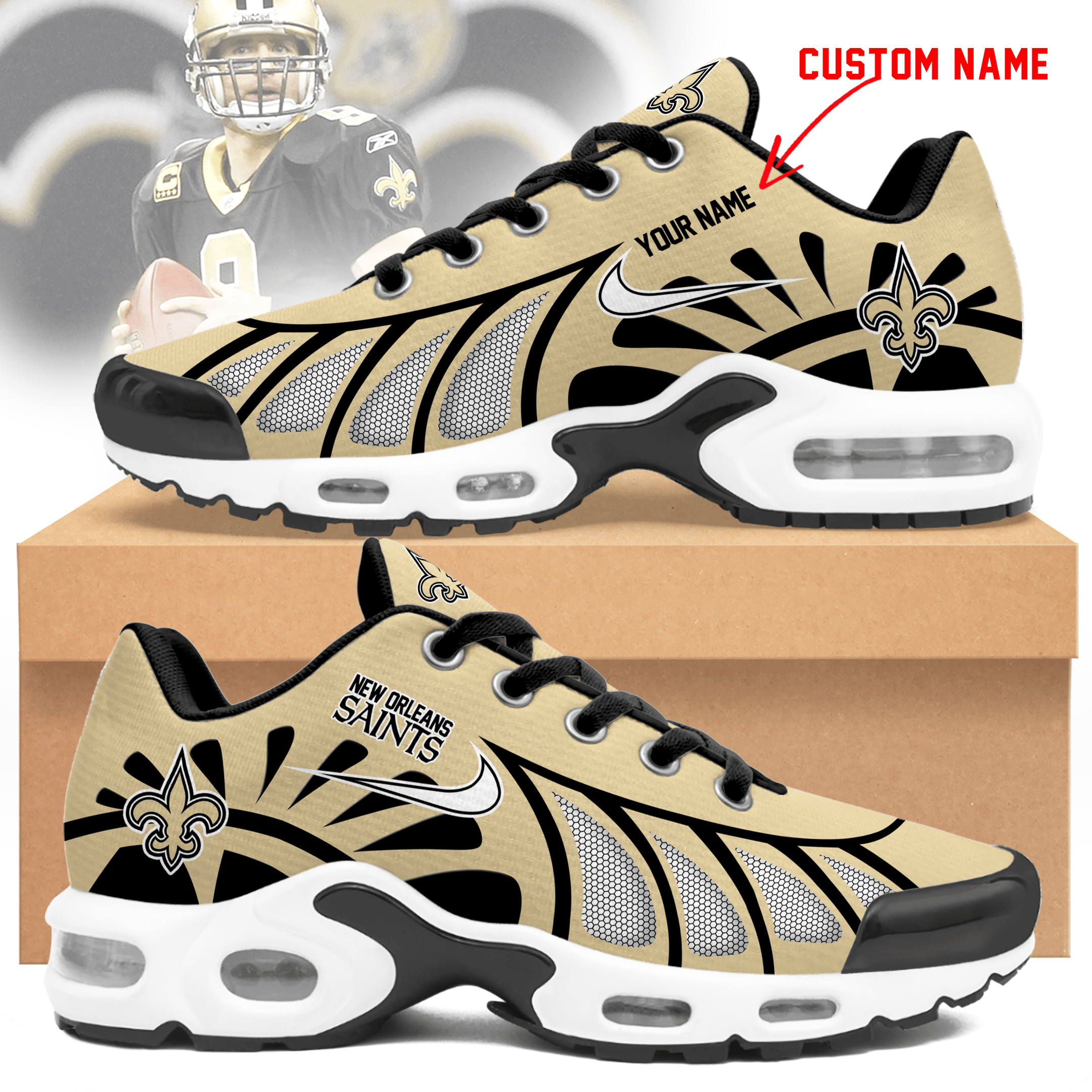 New Orleans Saints  Personalized Air Max Shoes TD 050625